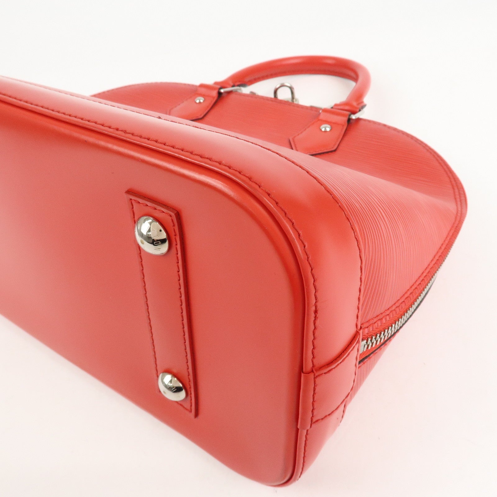 Louis Vuitton Epi Alma PM Hand Bag Coquelicot Red M41154 Used
