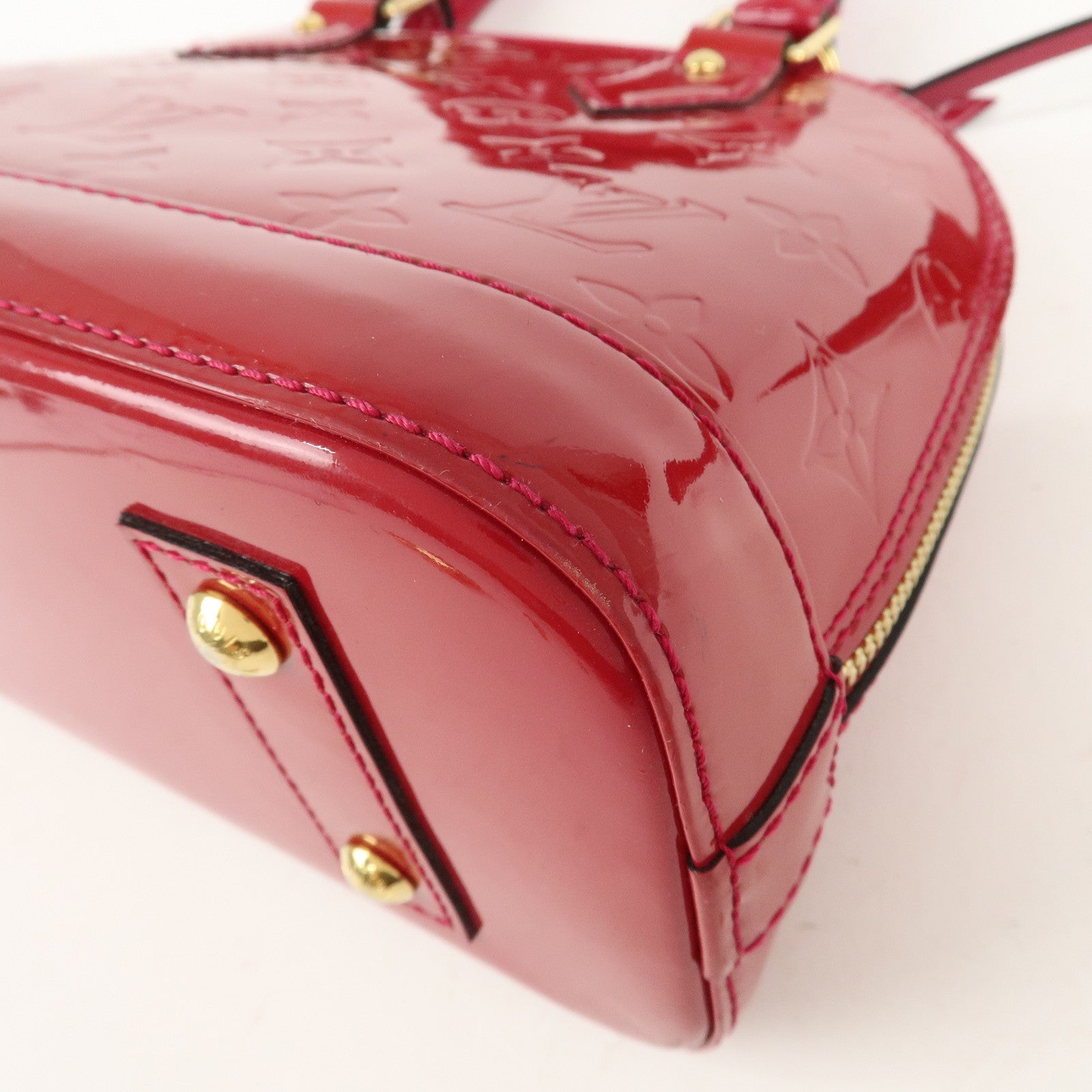 Louis Vuitton Monogram Vernis Alma BB 2Way Bag Rose Indien M91771 Used