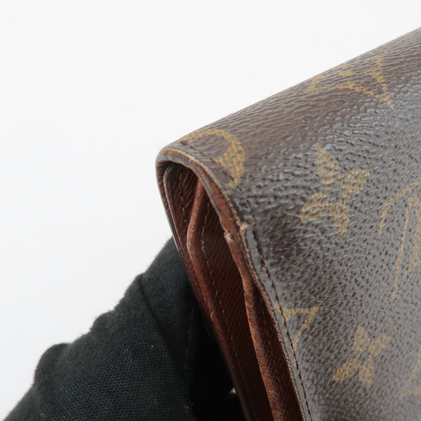 Louis Vuitton Monogram Porte Tresor Etui Papiers Wallet M61202 Used