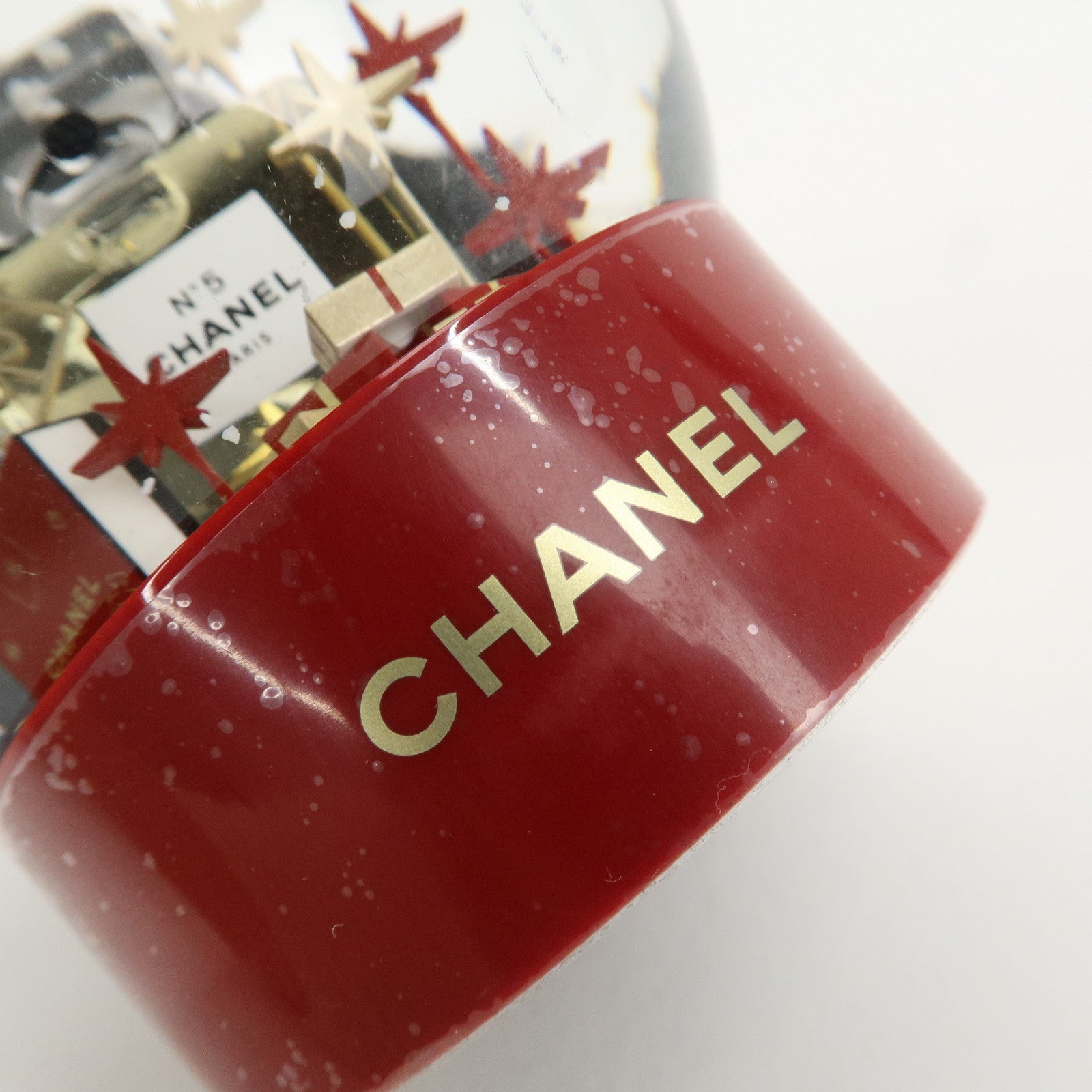 CHANEL Snow Globe Snow Dome 2022 Novelty No.5 Gift Boxes Used