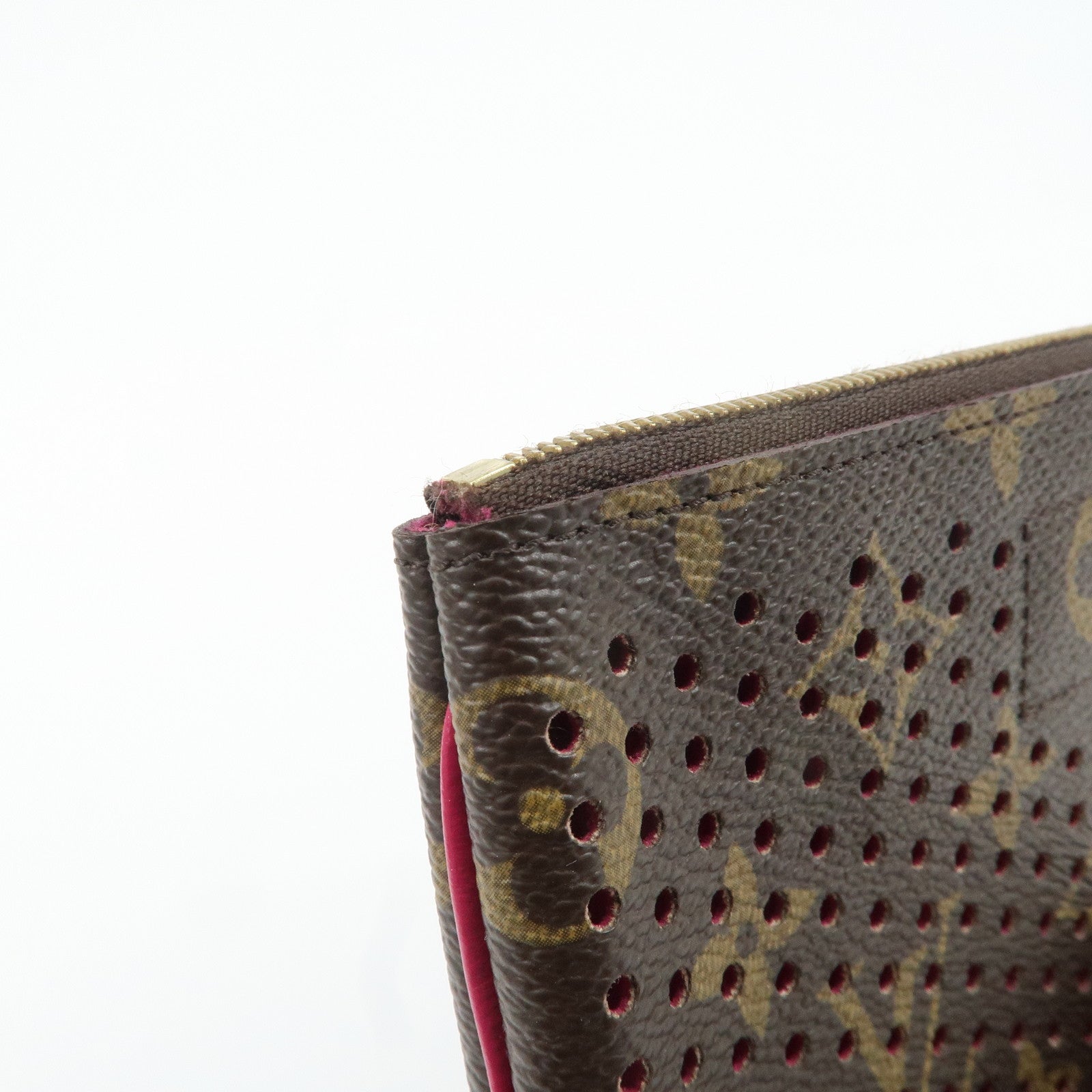 Louis Vuitton Monogram Perforated Pochette Plat Pouch M95219 Used