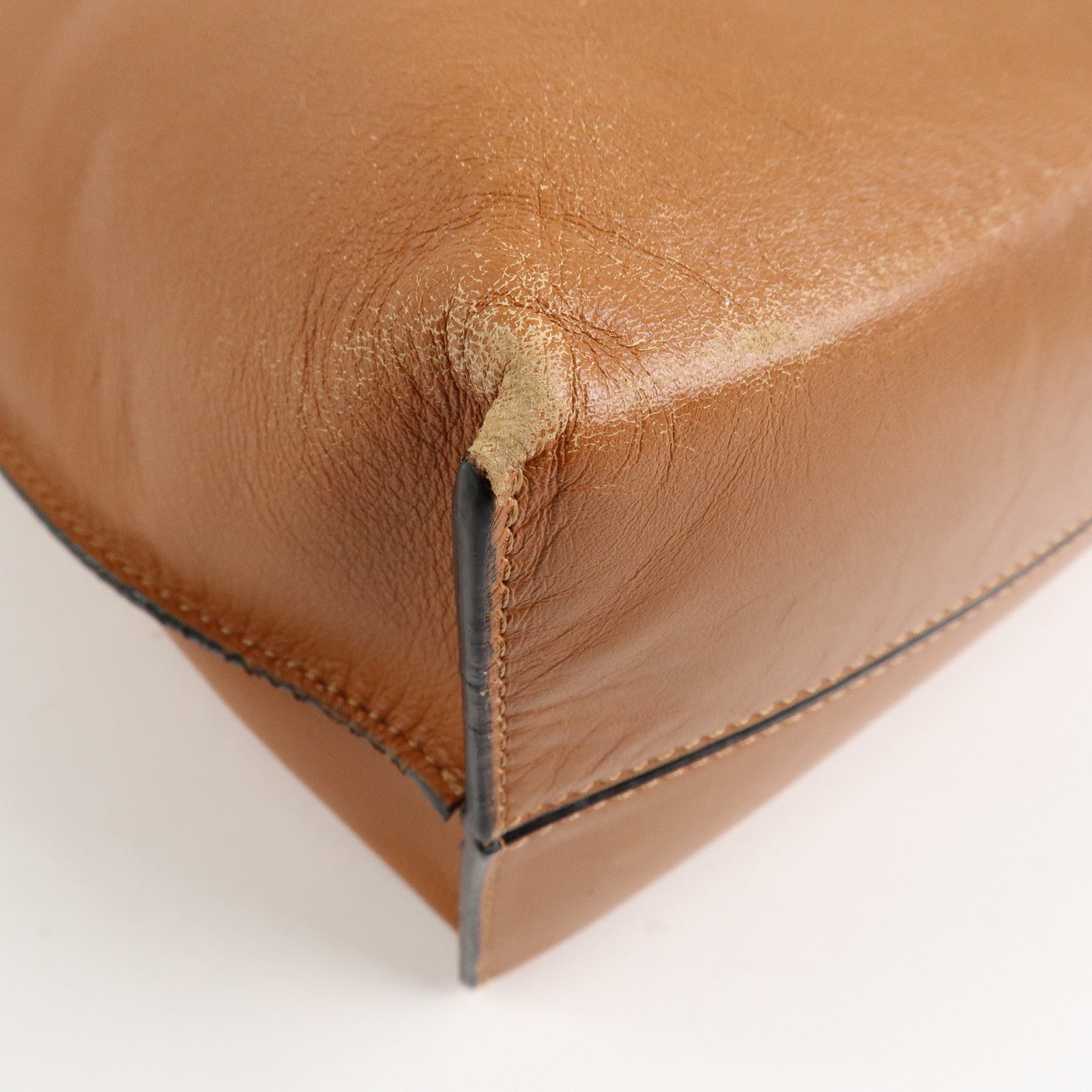 LOEWE Anagram Leather Bolso Shopper Tote Bag Shoulder Bag Used