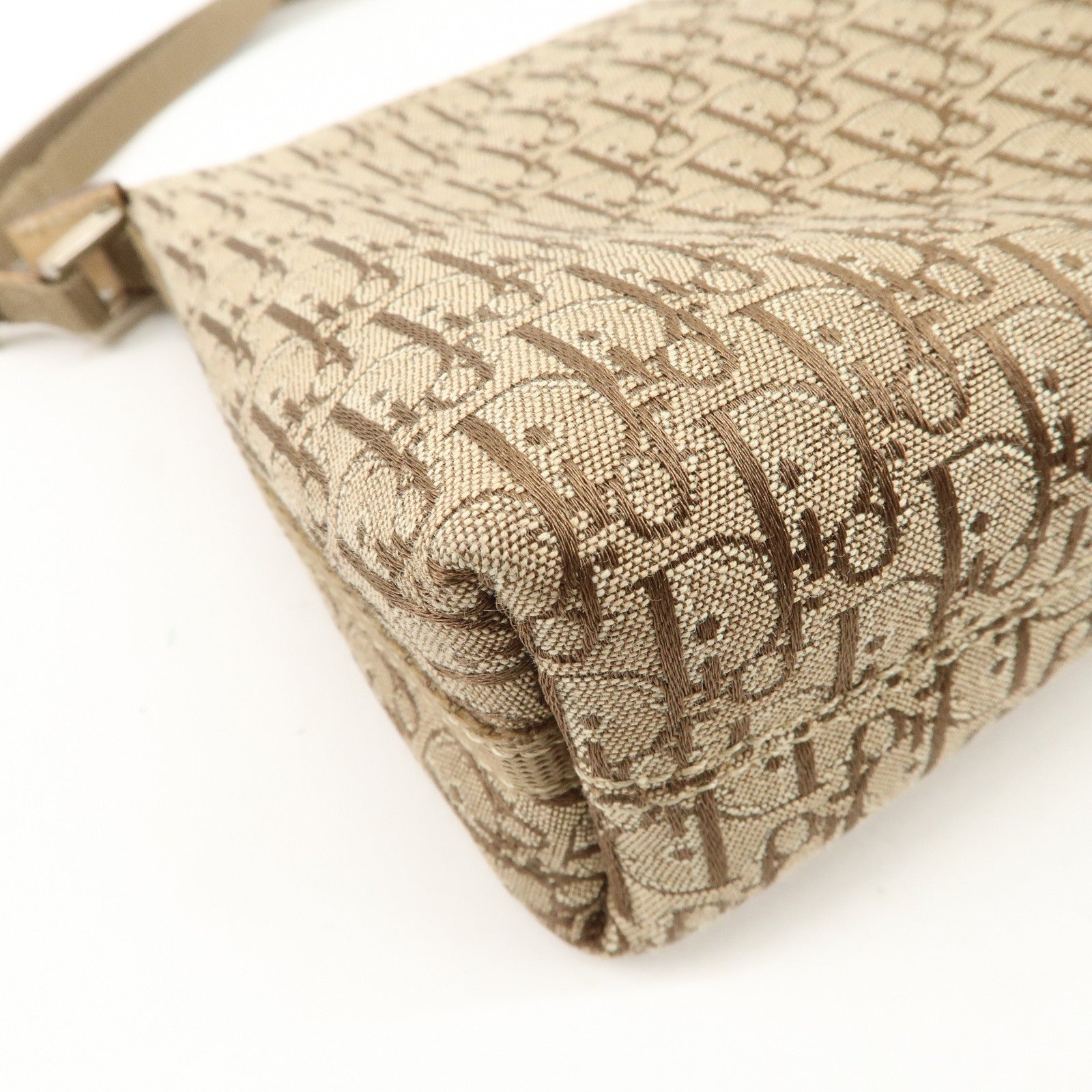 Christian Dior Trotter Canvas Leather Shoulder Bag 02RU 0064 Used