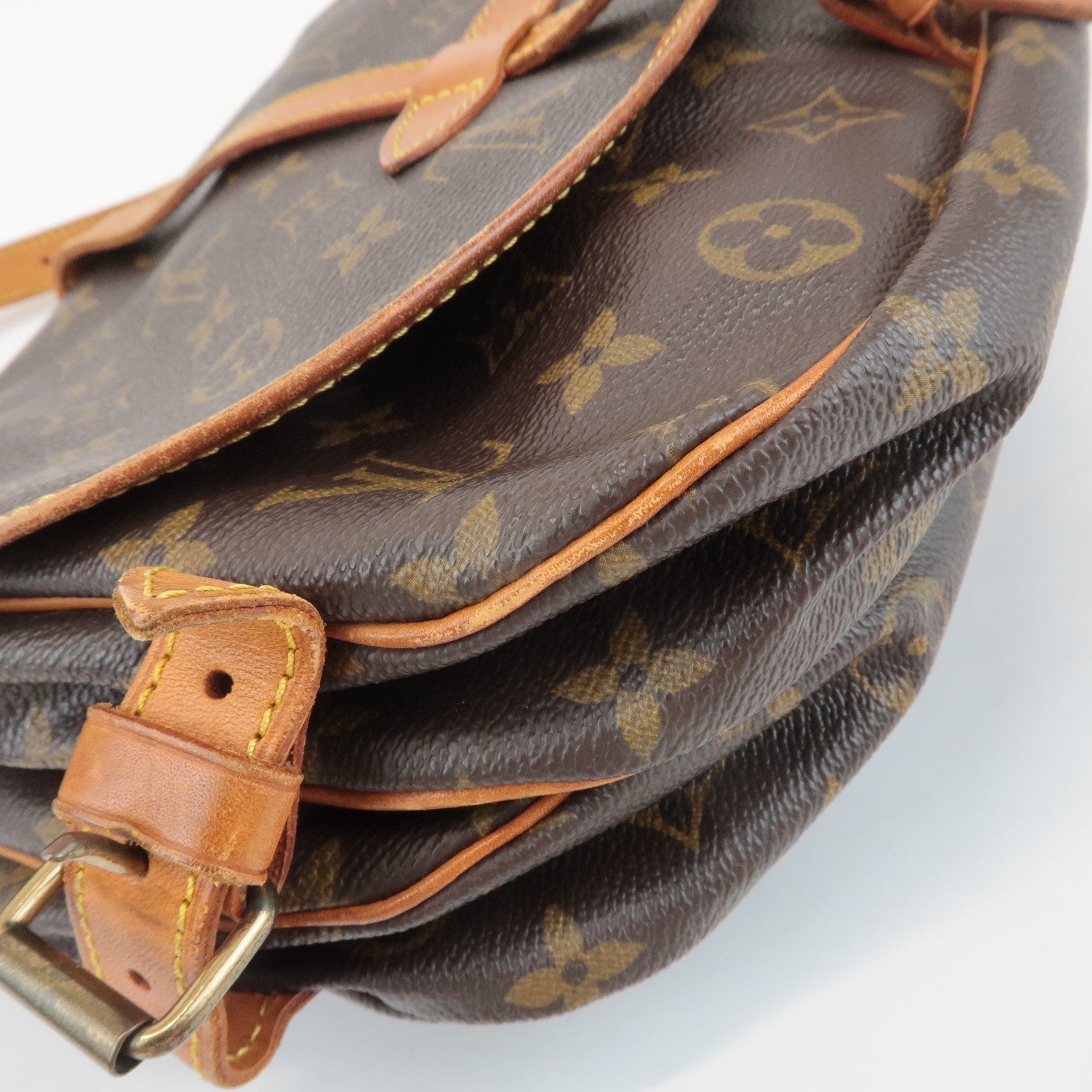 Louis Vuitton Monogram Saumur 30 Shoulder Bag Brown M42256 Used