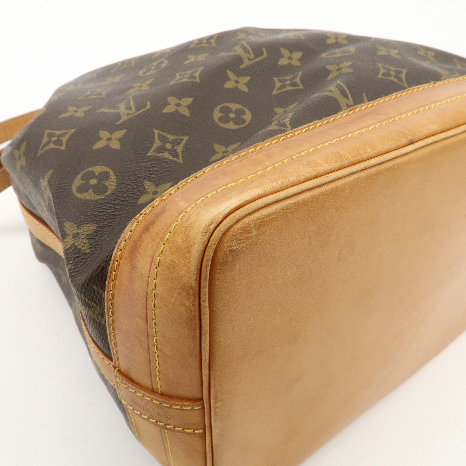 Louis Vuitton Monogram Noe Shoulder Bag Hand Bag Brown M42224 Used