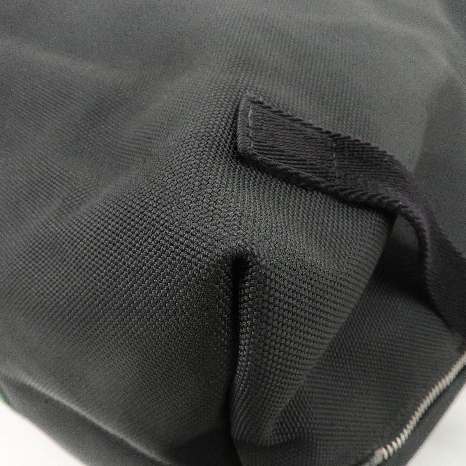 GUCCI Sherry Canvas Leather Ruck Sack Back Pack Black 337075 Used