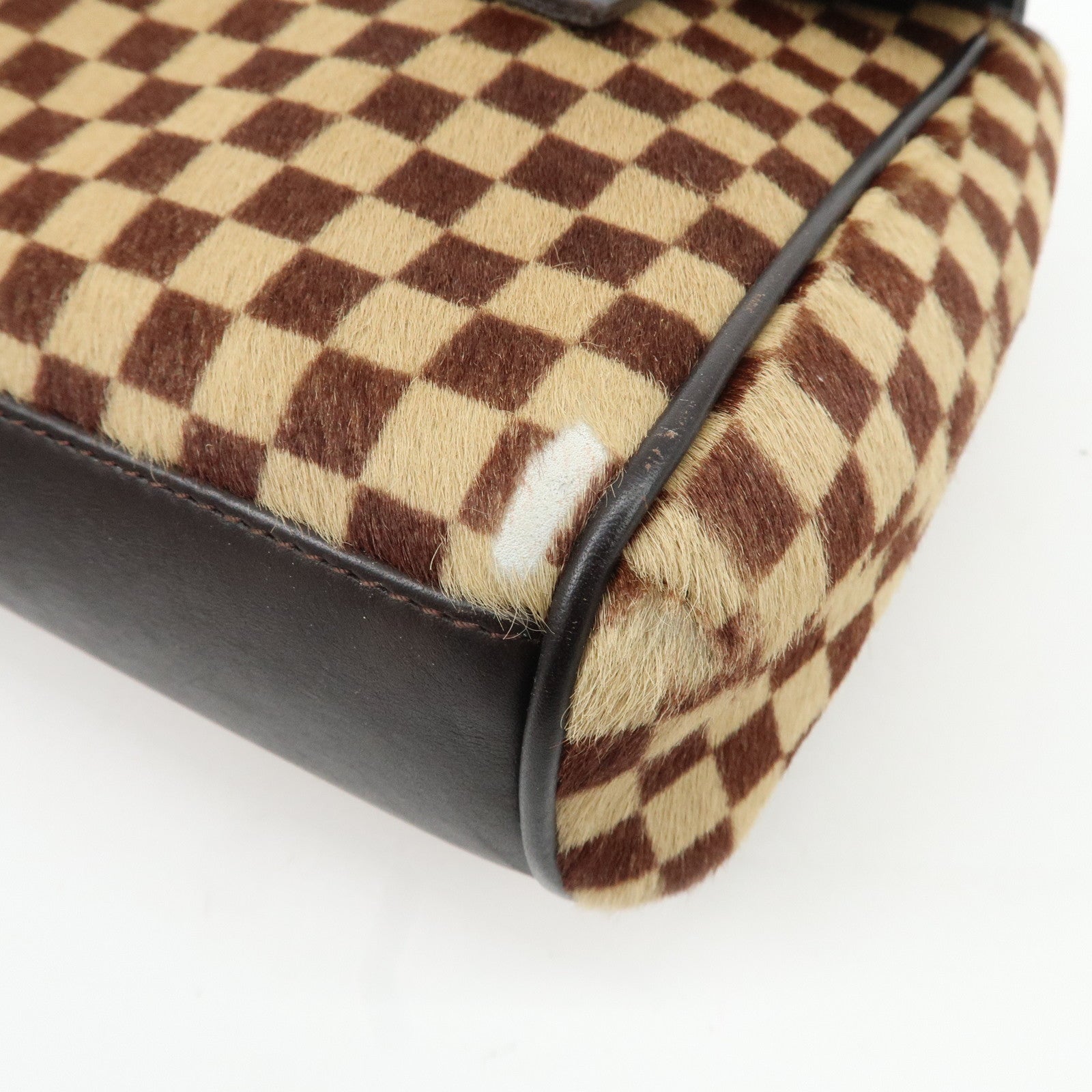 Louis Vuitton Damier Sauvage Lion Hand Bag Beige Brown M92131 Used