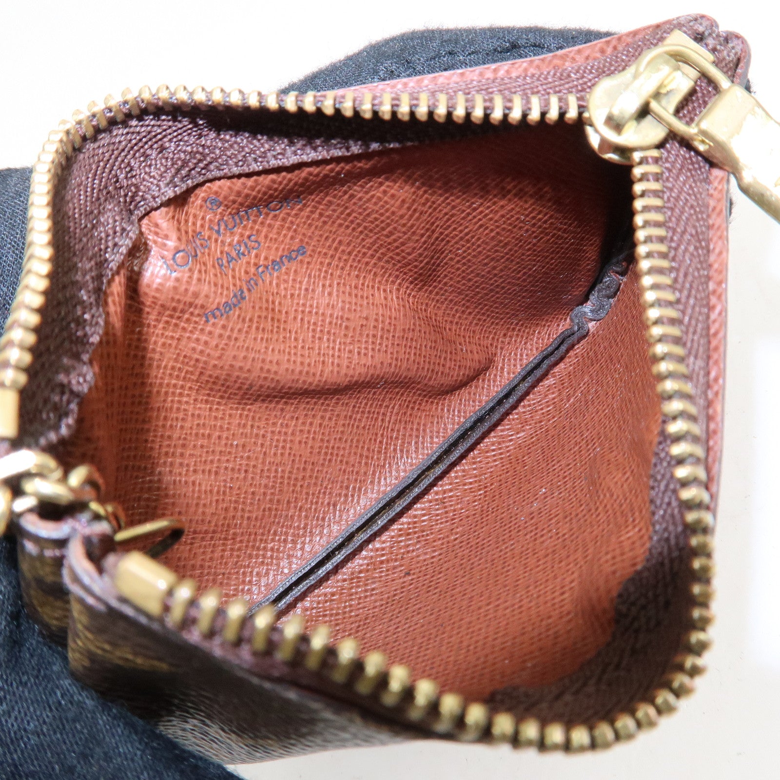 Louis Vuitton Set of 2 Pochette Cles&Porte Monnaie Round Coin Case Used