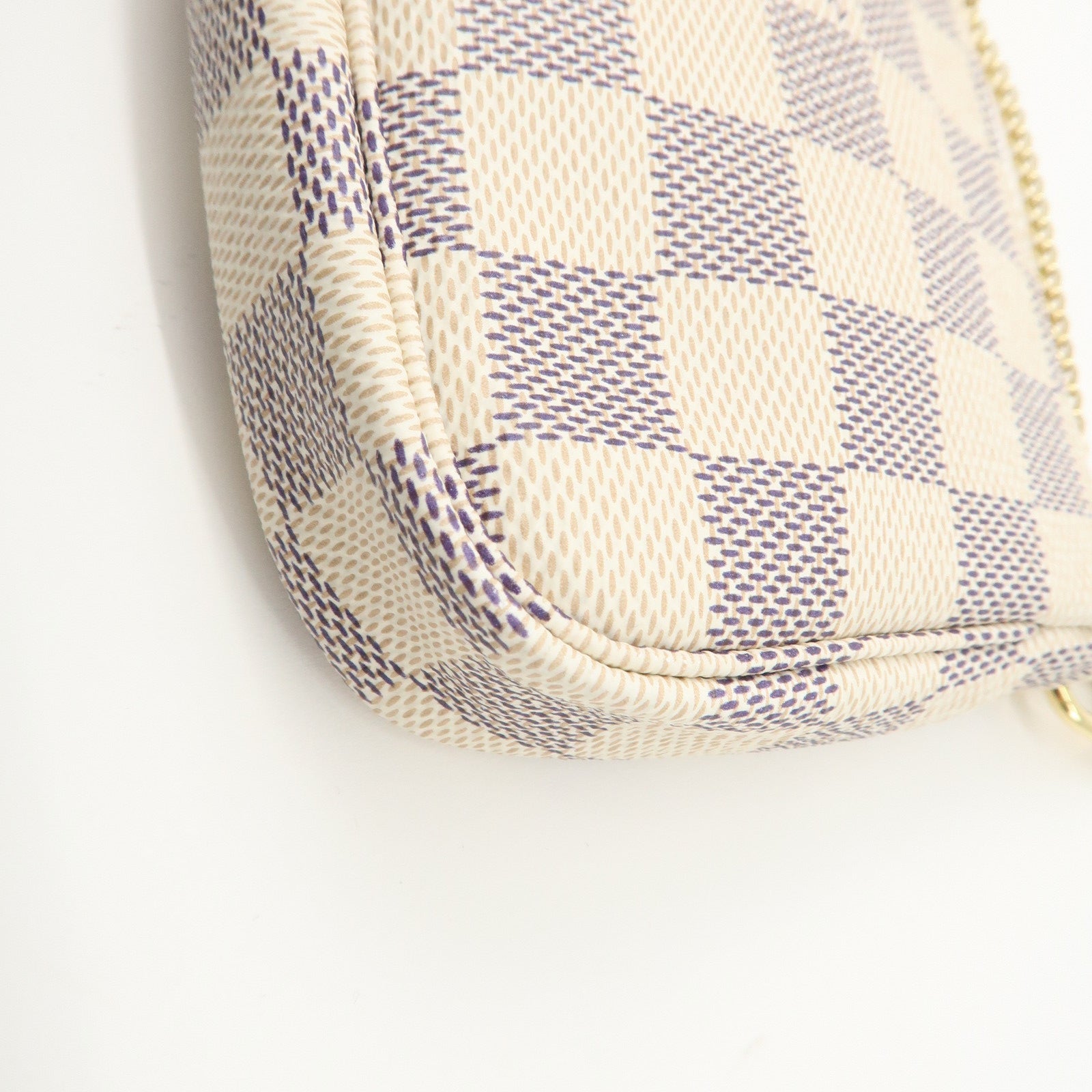 Louis Vuitton Damier Azur Mini Pochette Accessoires Pouch N58010 Used