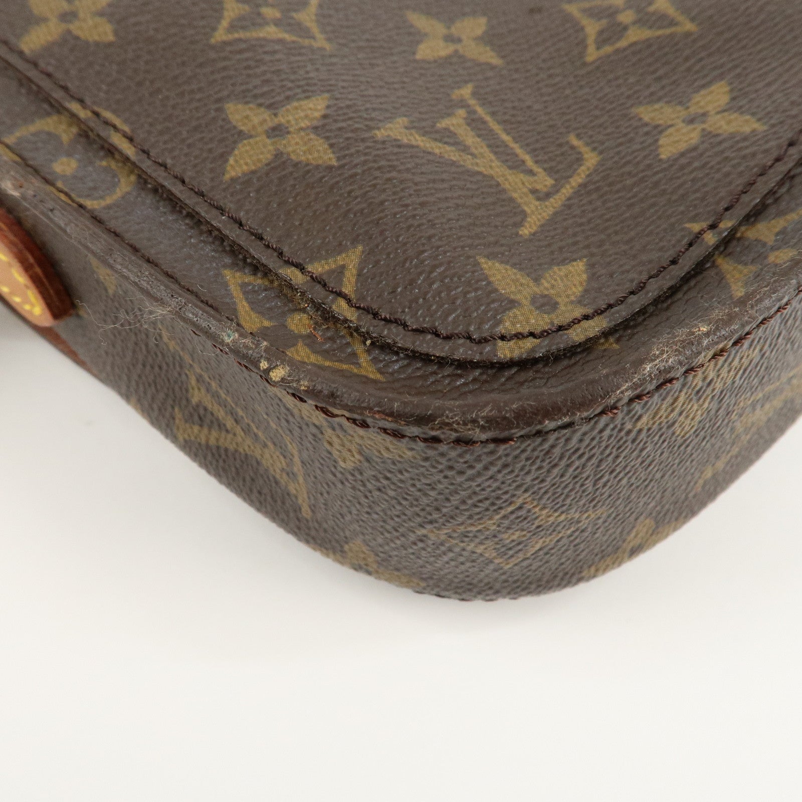 Louis Vuitton Monogram Saint Cloud MM Shoulder Bag Brown M51243 Used