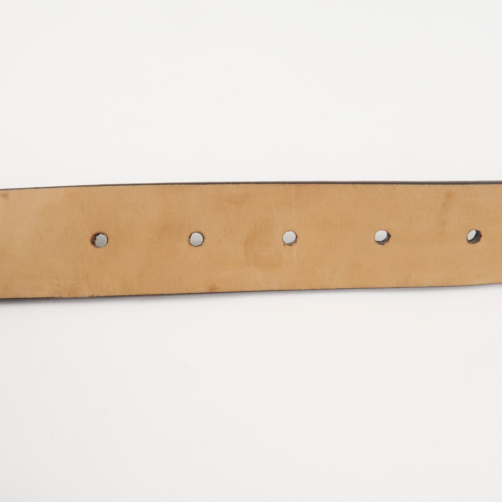 AuthLouis Vuitton Damier Ebene Saint Tulle Belt Carre 85/34 M6803V Used