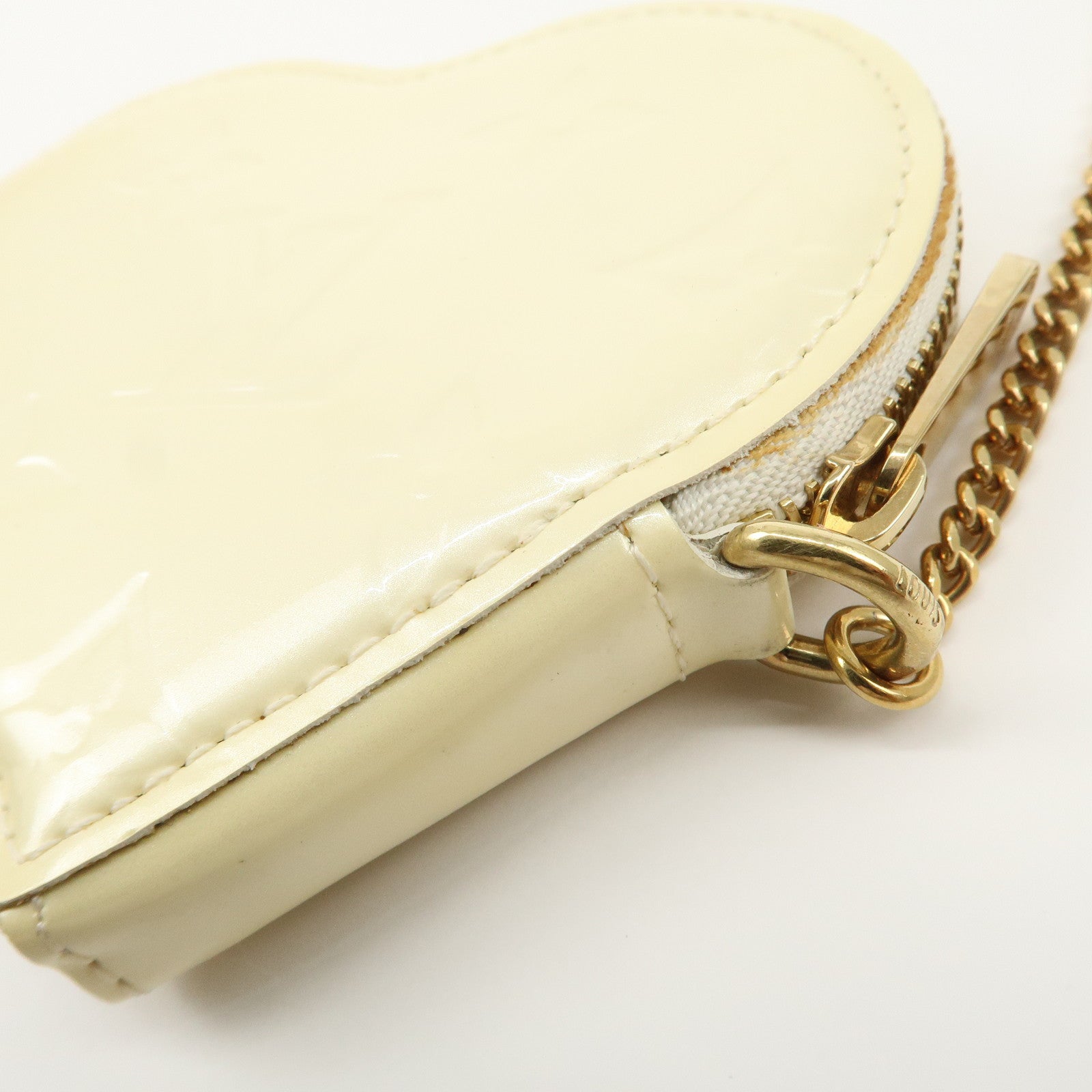Louis Vuitton Monogram Vernis Porte Monnaie Couer Perle M91918 Used