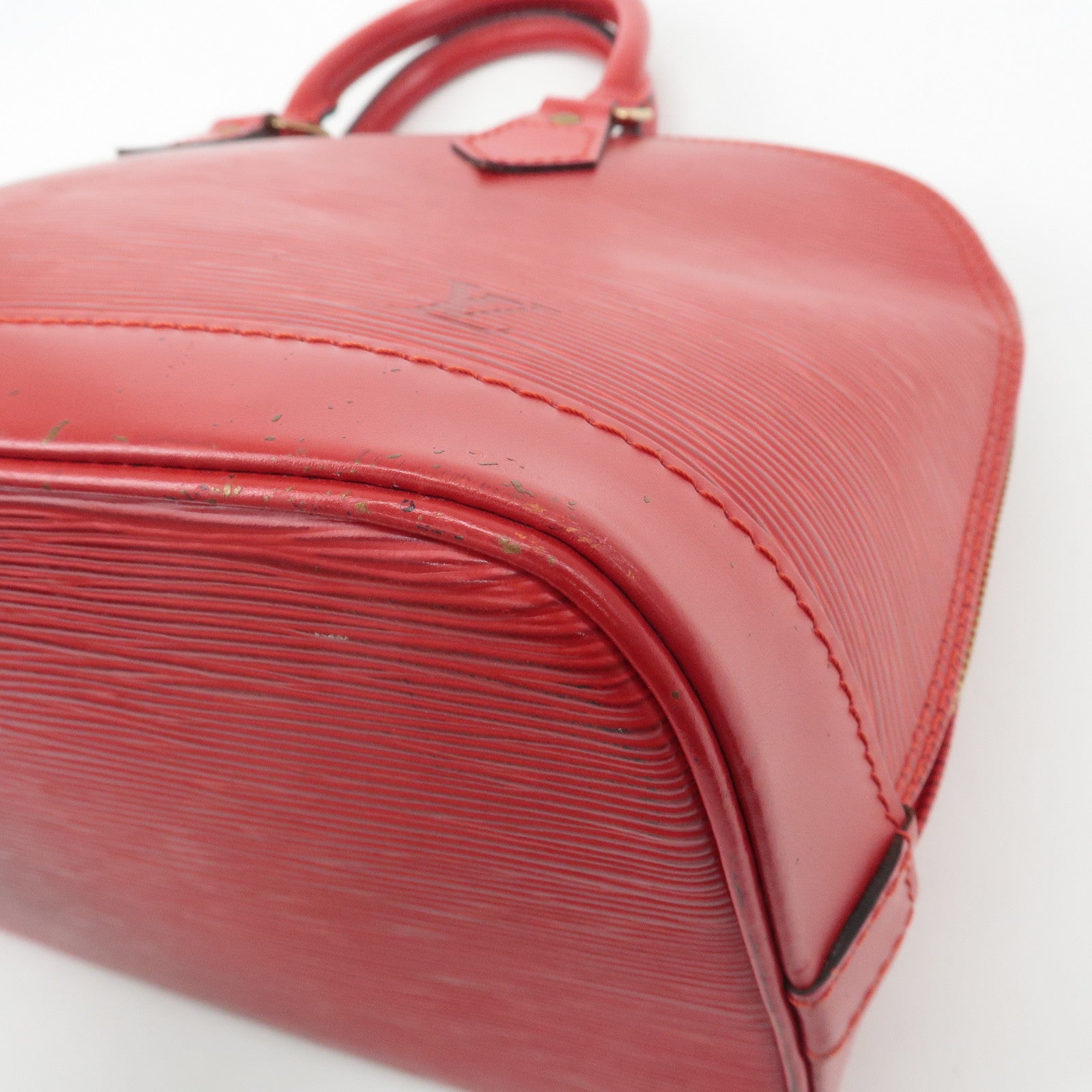 Louis Vuitton Epi Alma Hand Bag Castilian Red Used