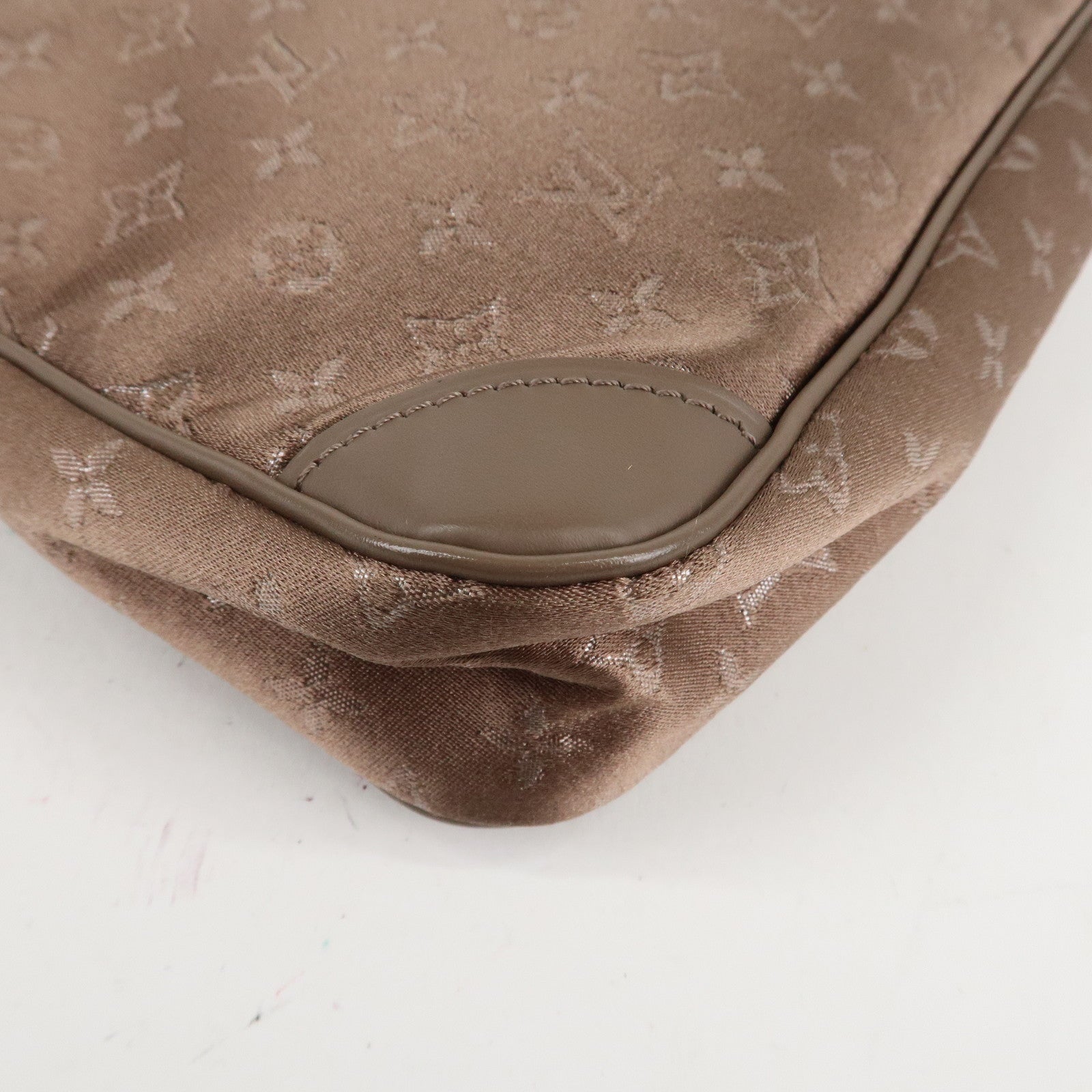 Louis Vuitton Monogram Satin Little Boulogne Hand Bag M92143 Used