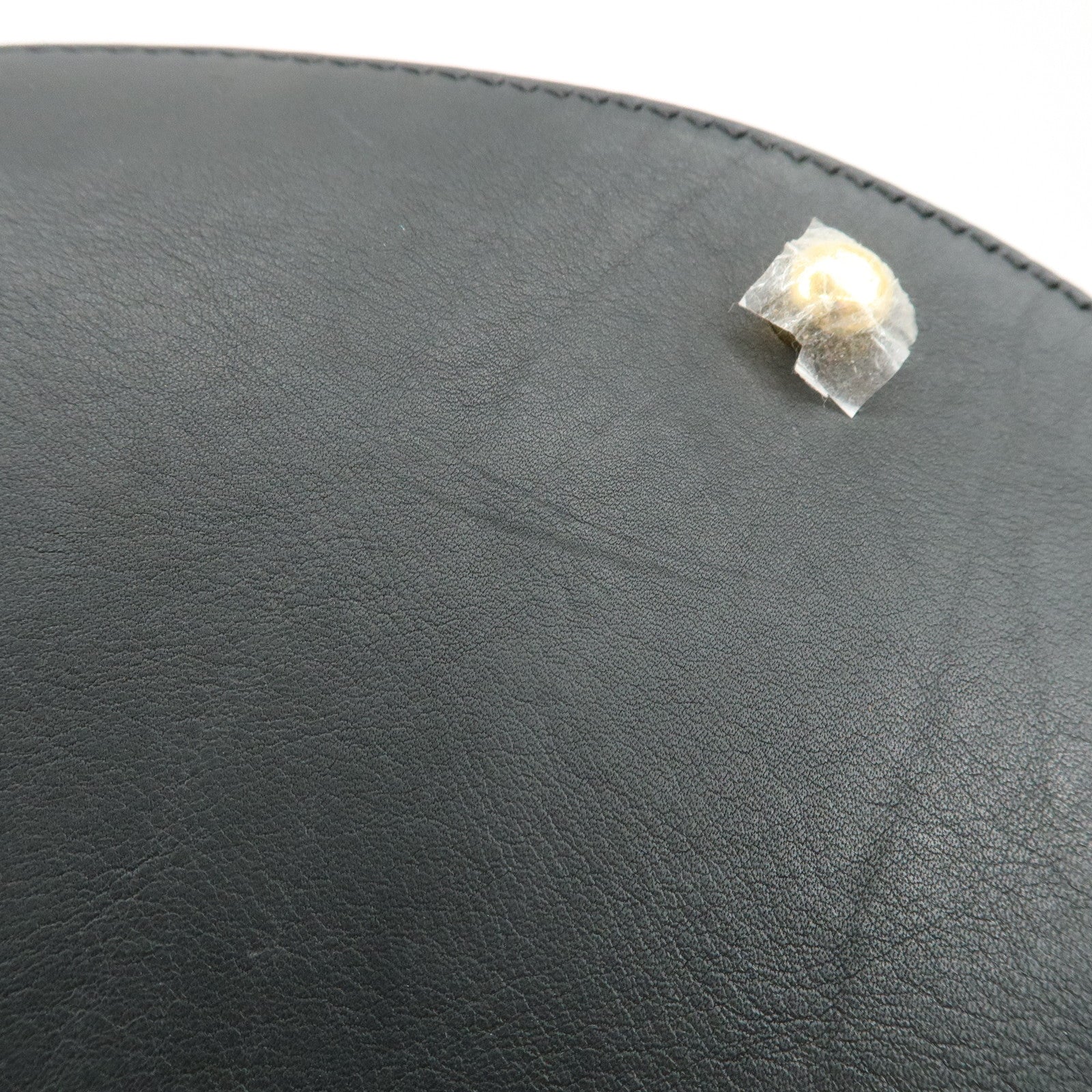 BURBERRY Unborn Calf Leather Bucket Bag Shoulder Bag Leopard Used