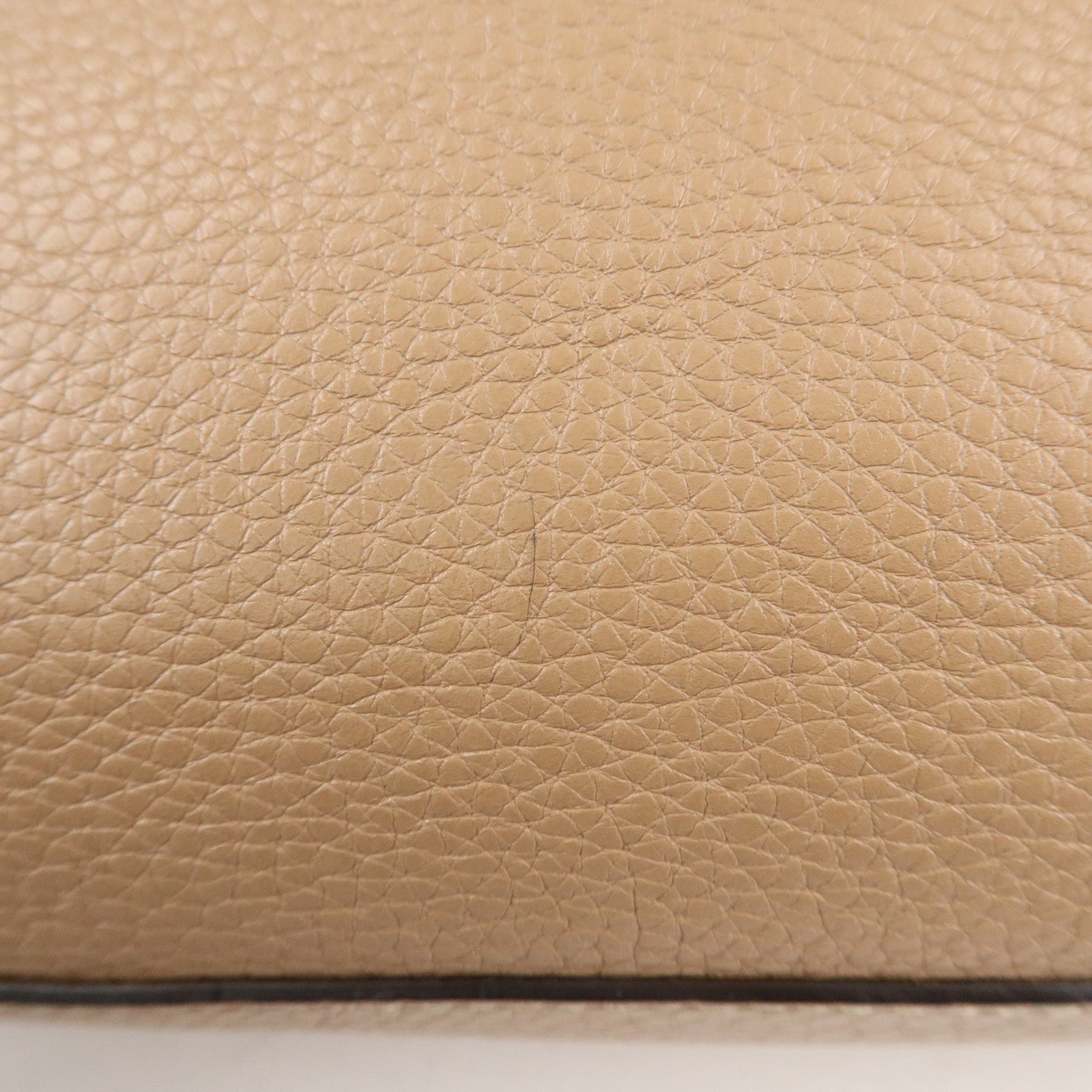 GUCCI Bamboo Leather Hand Bag Beige 323660 Used