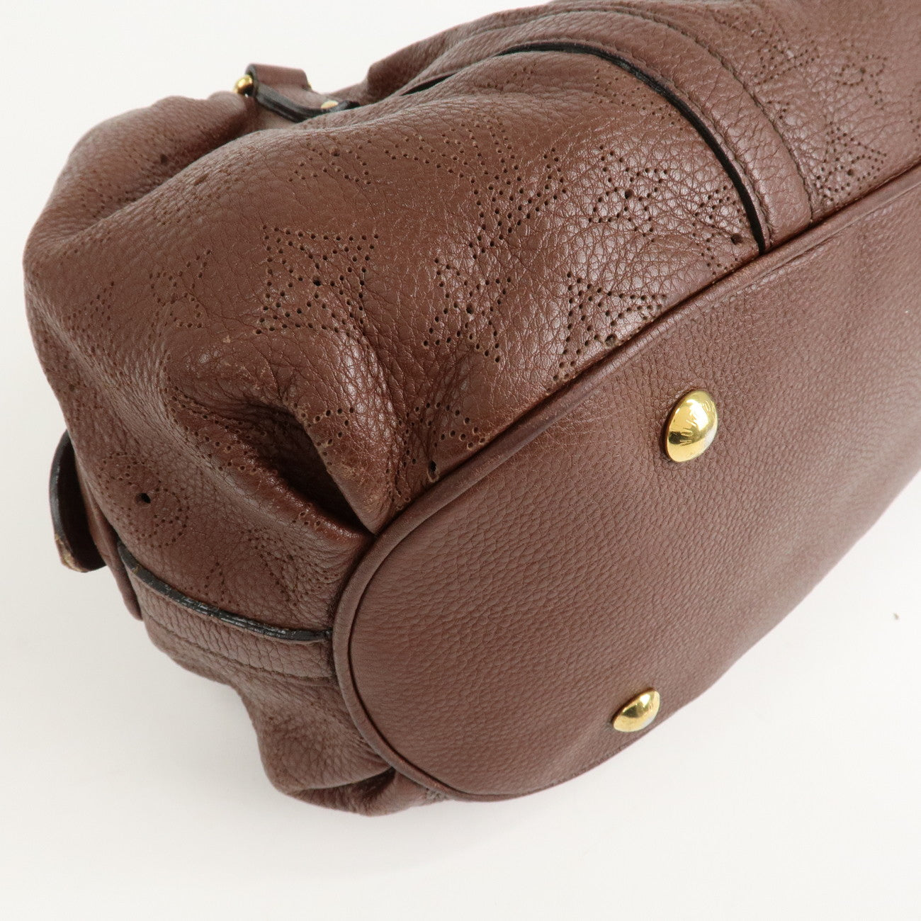 Louis Vuitton Monogram Mahina Lunar Hand Bag GM Acajou M95970 Used