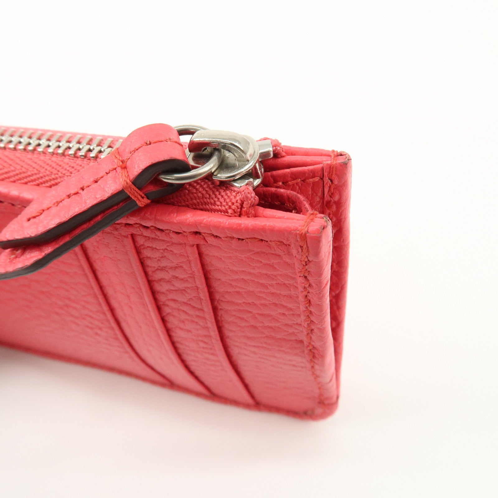 GUCCI GG Marmont Leather Card Case Coin Case Pink 701070 Used