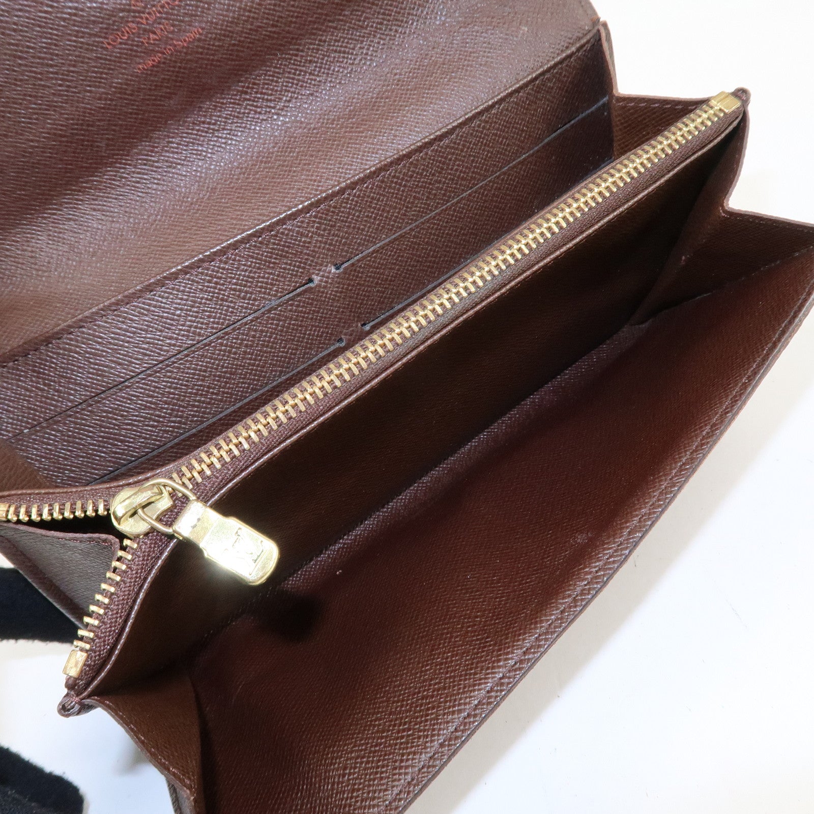 Louis Vuitton Damier Porte Monnaie Cult Credit Long Wallet N61724 Used