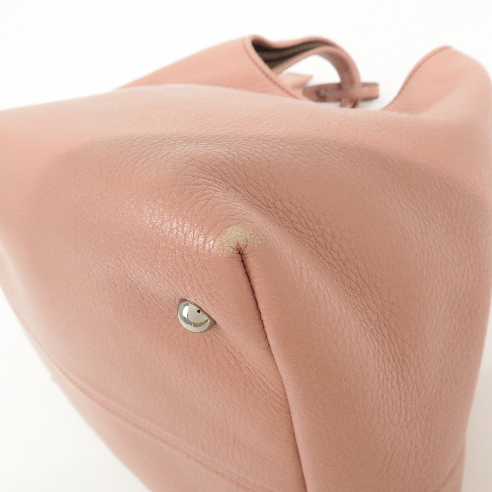 LOEWE Leather Karie PM Hand Bag Pink 10903 Used