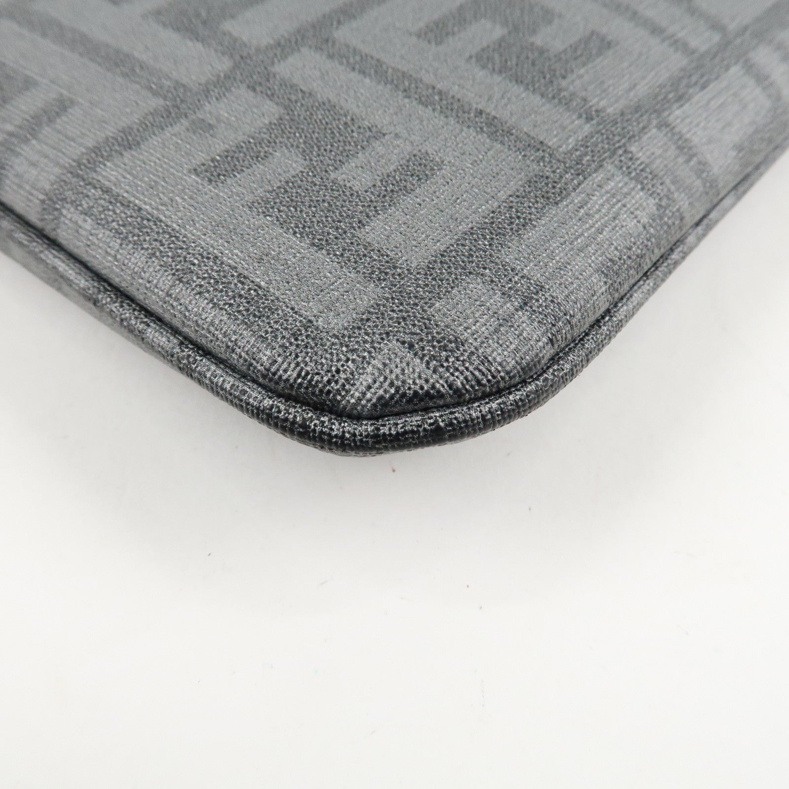 FENDI Zucca PVC Crossbody Bag Shoulder Bag Gray 7VA247 Used