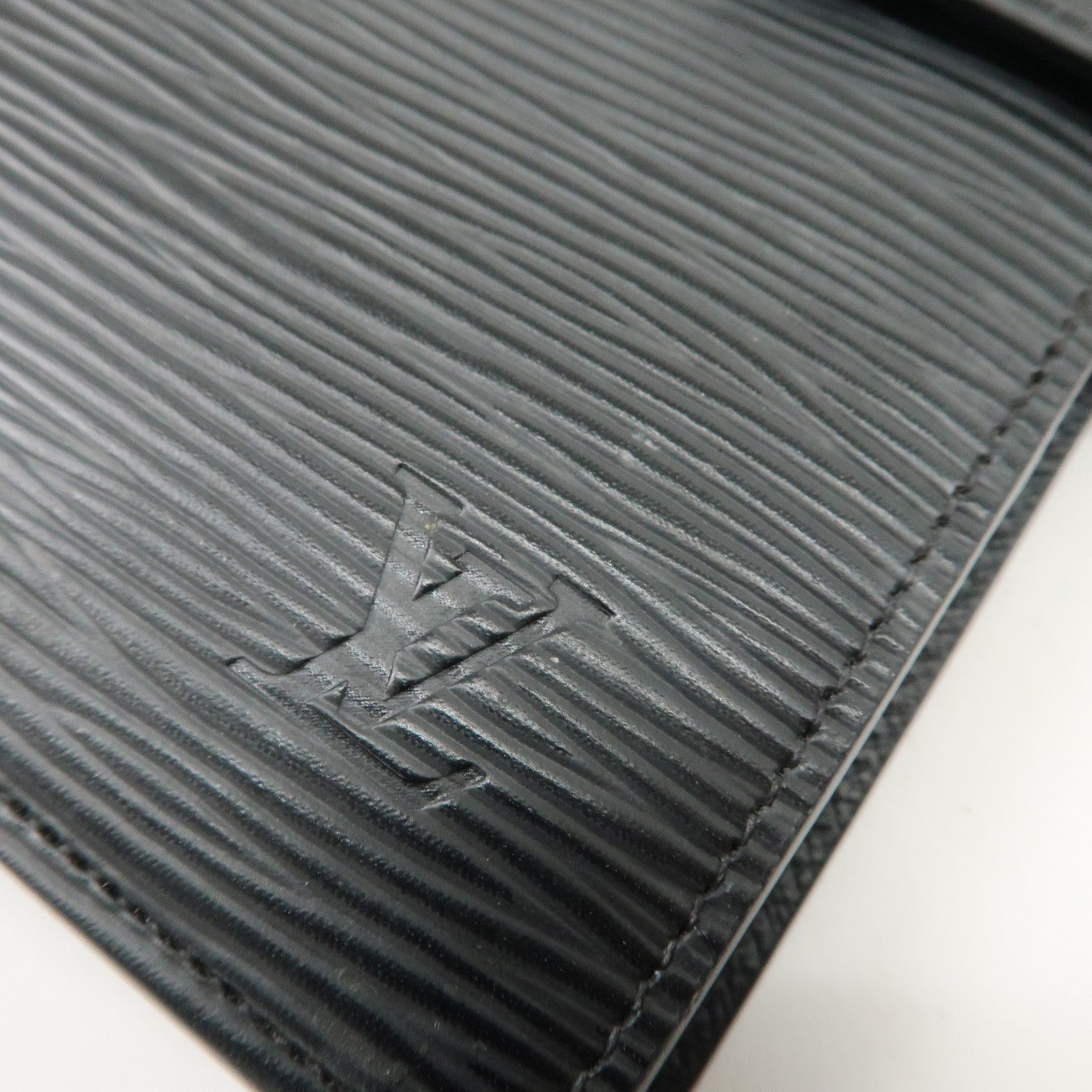 Louis Vuitton Epi Agenda MM Planner Cover Noir Black R20202 Used