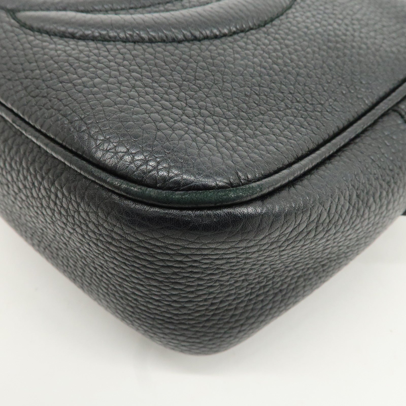 GUCCI SOHO Leather Small Disco Shoulder Bag Black 308364 Used