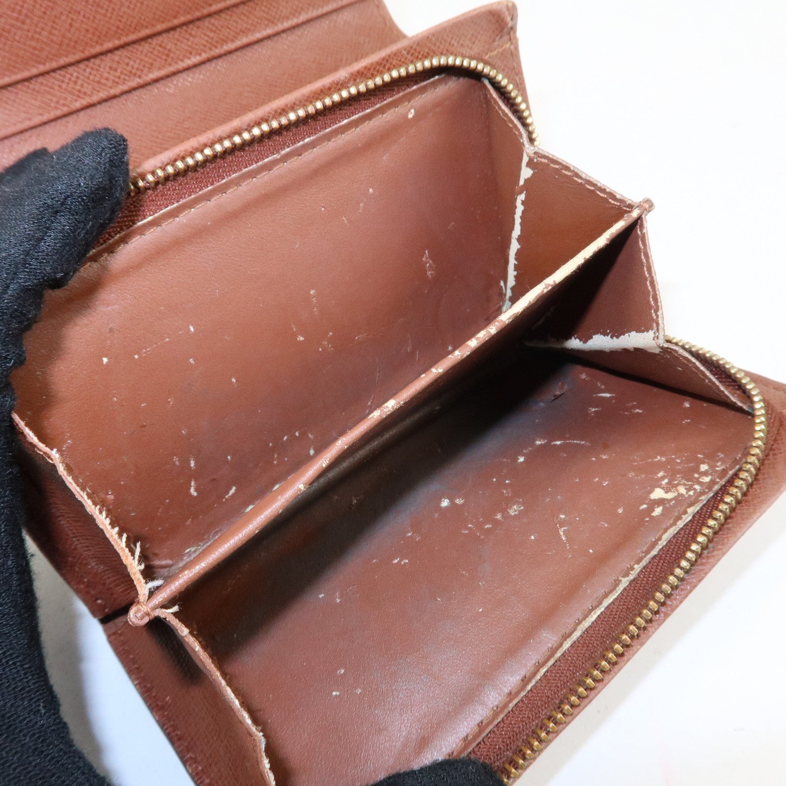 Louis Vuitton Monogram Set of 3 Wallet Brown M61730 M61215 Used