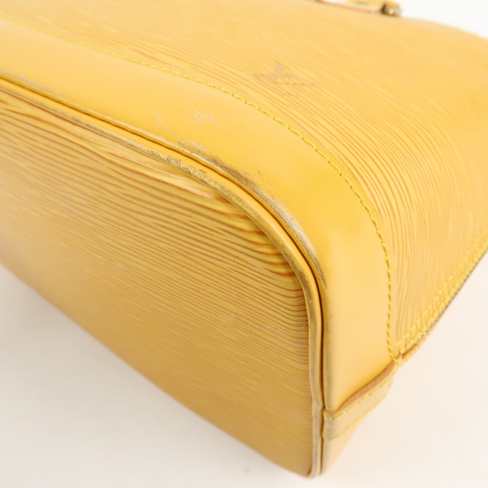 Louis Vuitton Epi Alma PM Hand Bag Tassili Yellow M52149 Used