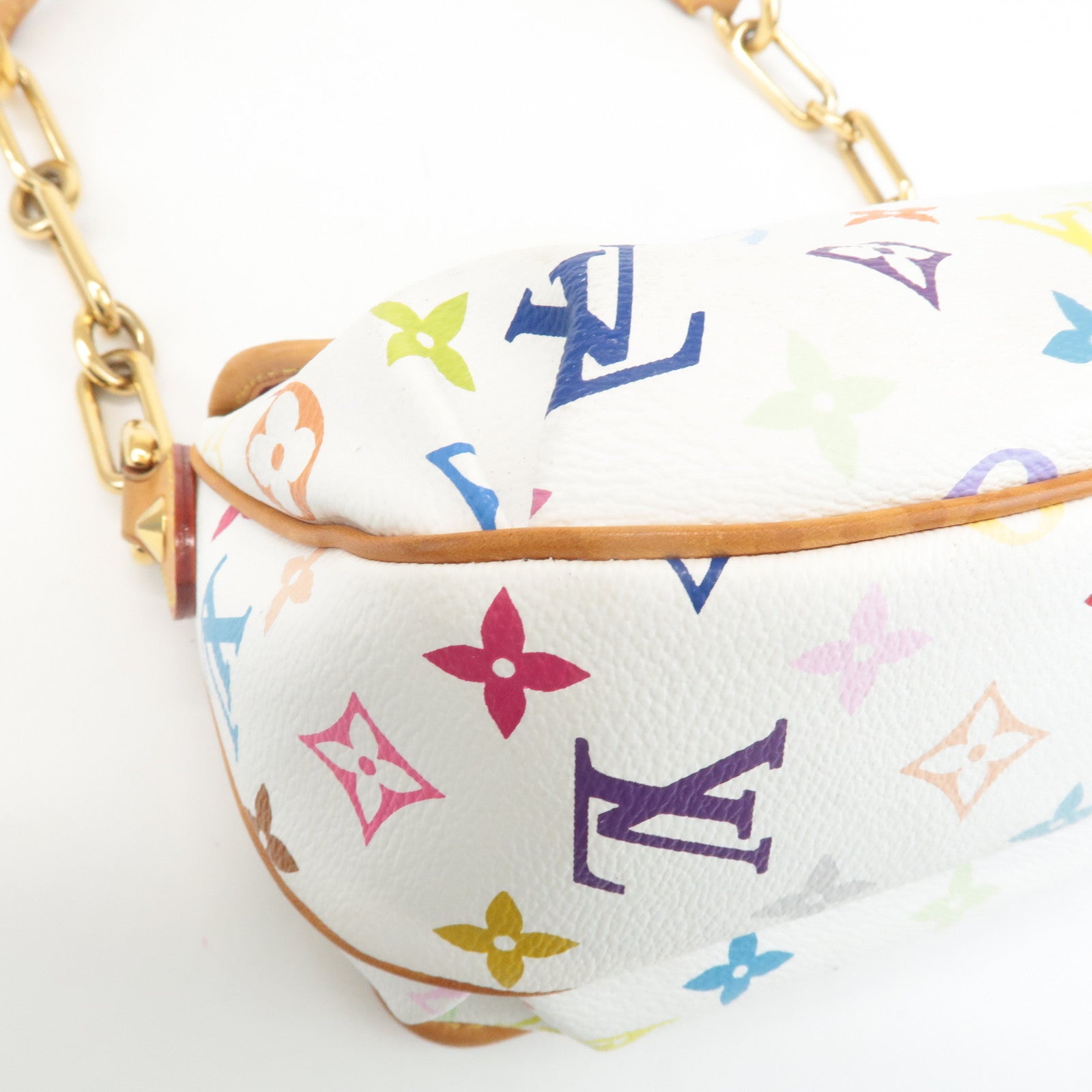 Louis Vuitton Monogram Multicolor Patti Shoulder Bag Blanc M40305 Used