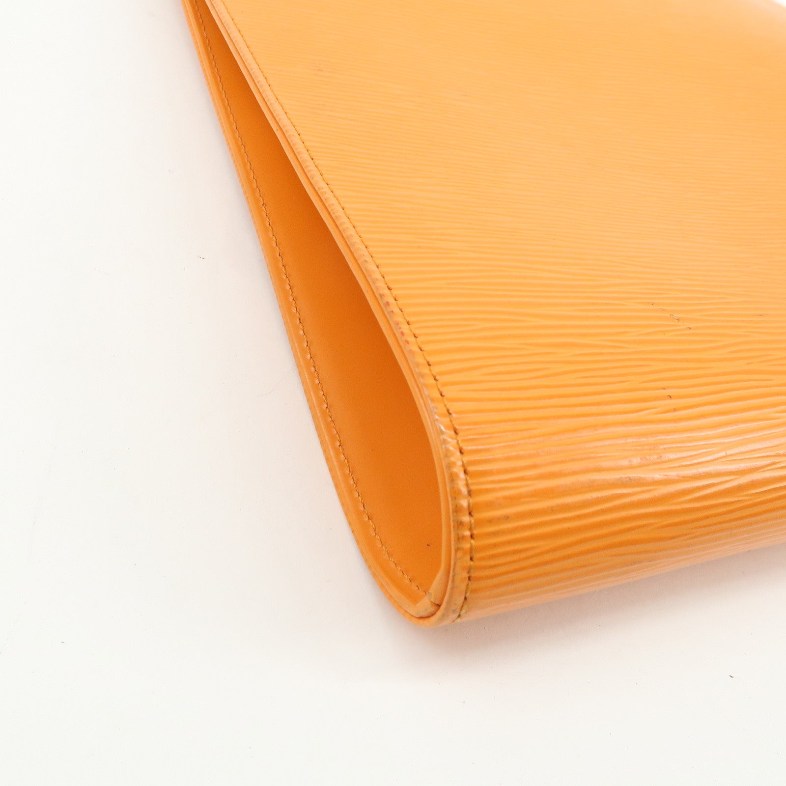 Louis Vuitton Epi SaintTropez Hand Bag Mandarin Orange M5246H Used