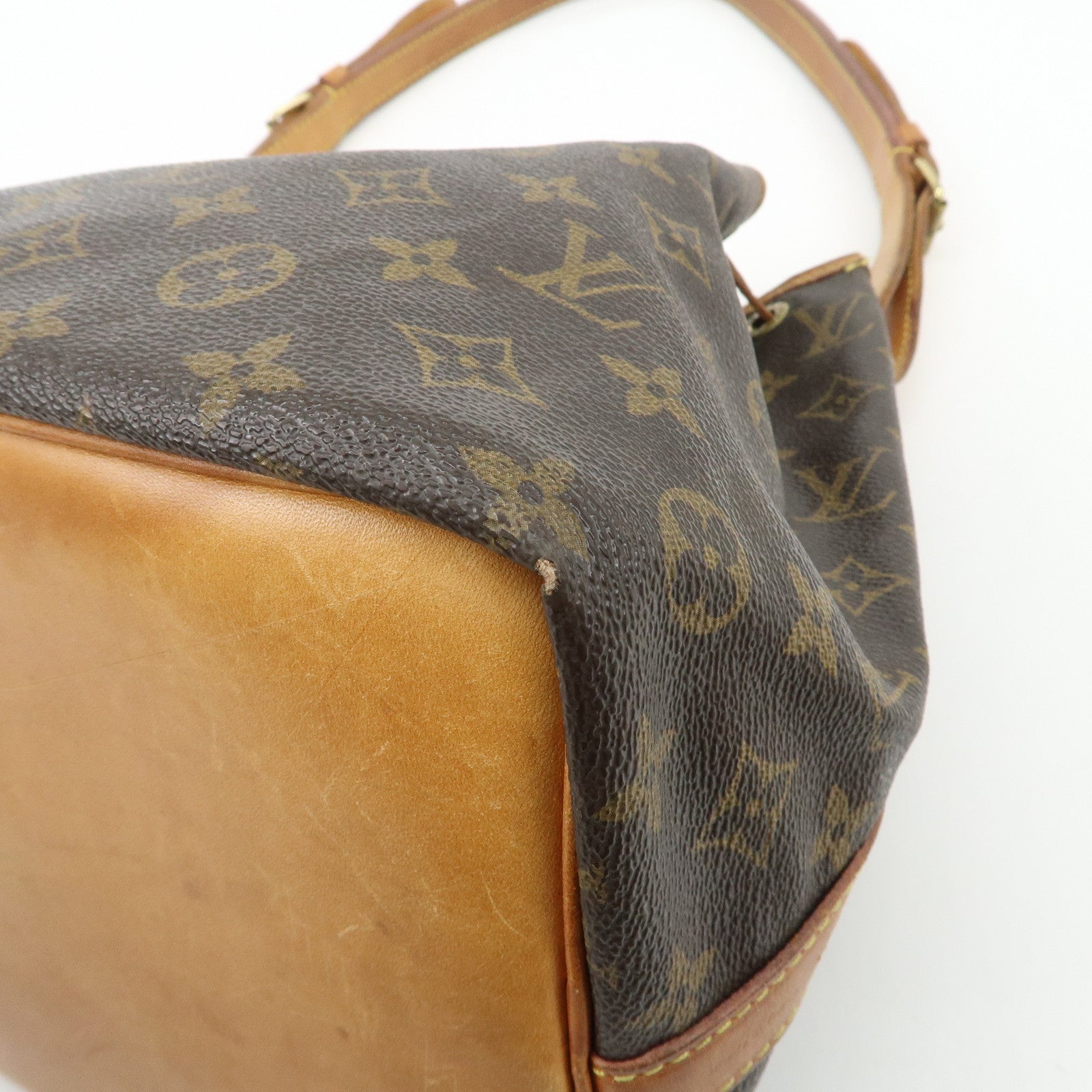 Louis Vuitton Monogram Petit Noe Shoulder Bag Brown M42226 Used