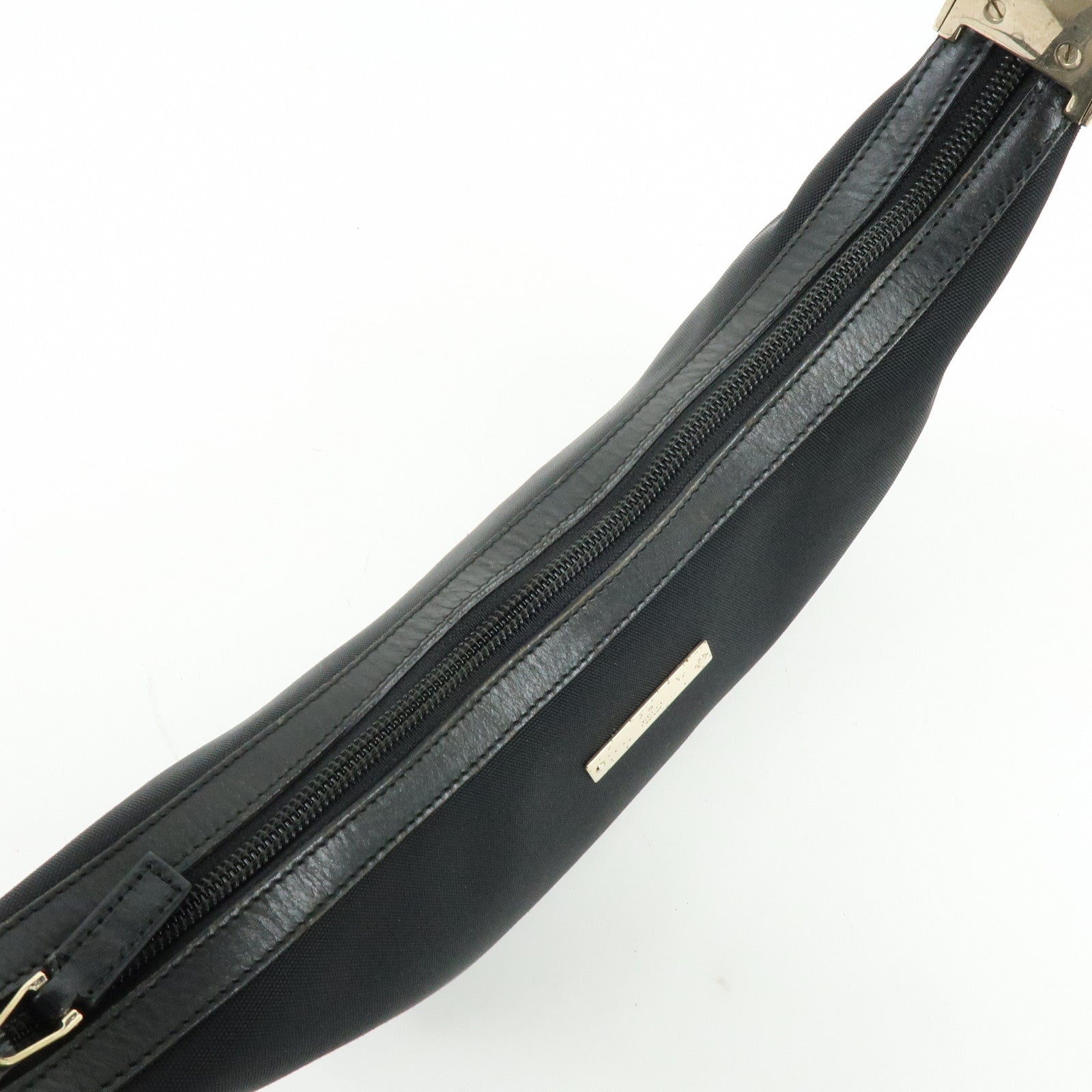 GUCCI Canvas Leather Shoulder Bag Crossbody Bag Black 019・0433