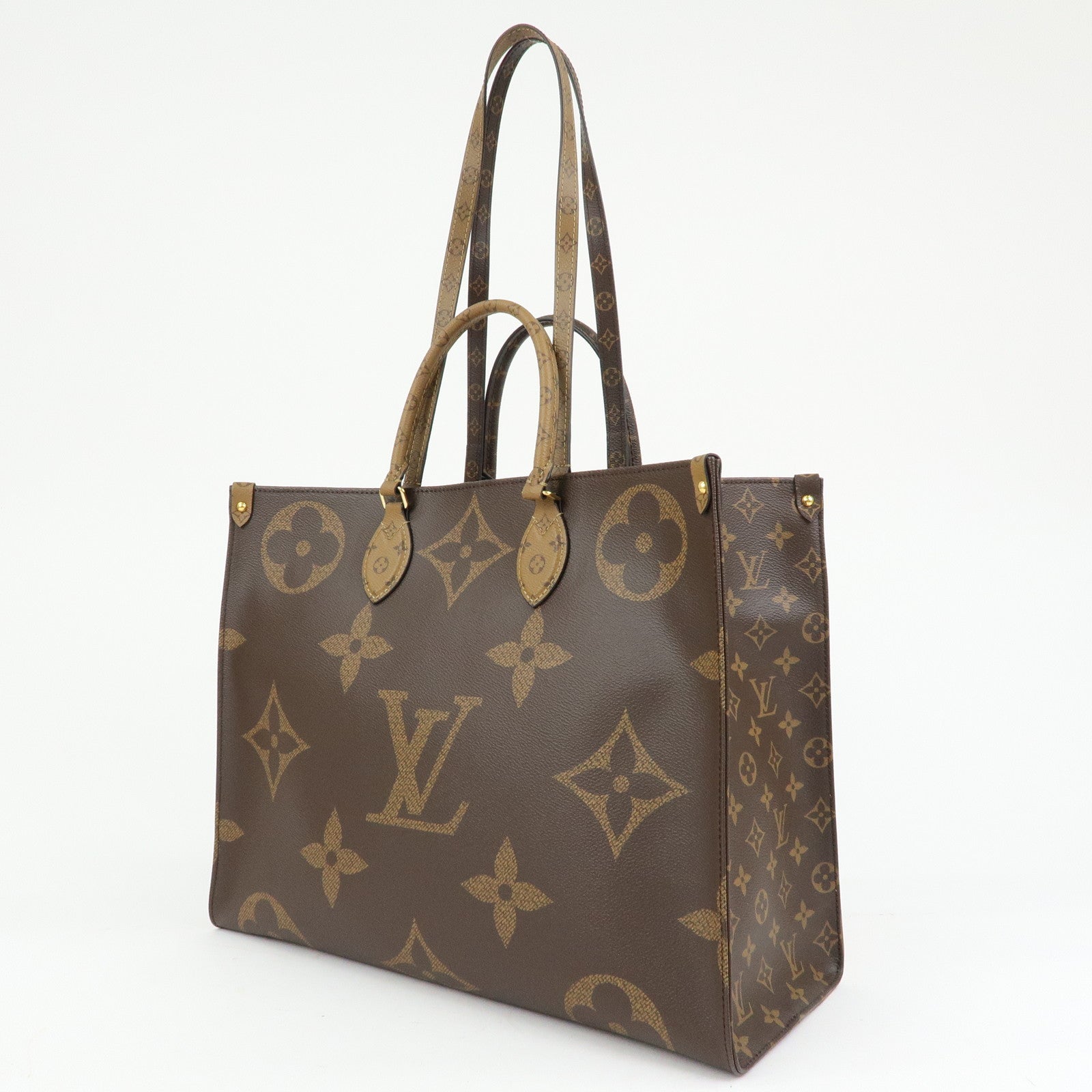 Louis Vuitton Monogram Giant Canvas On The Go MM Hand Bag M44576