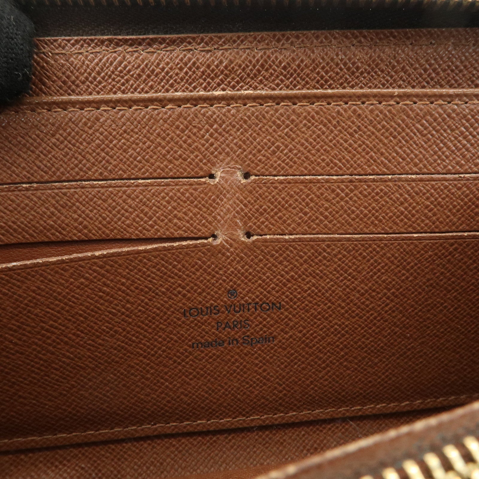 Louis Vuitton Set of 2 Monogram Canvas Round Zippy Long Wallet M60017 Used