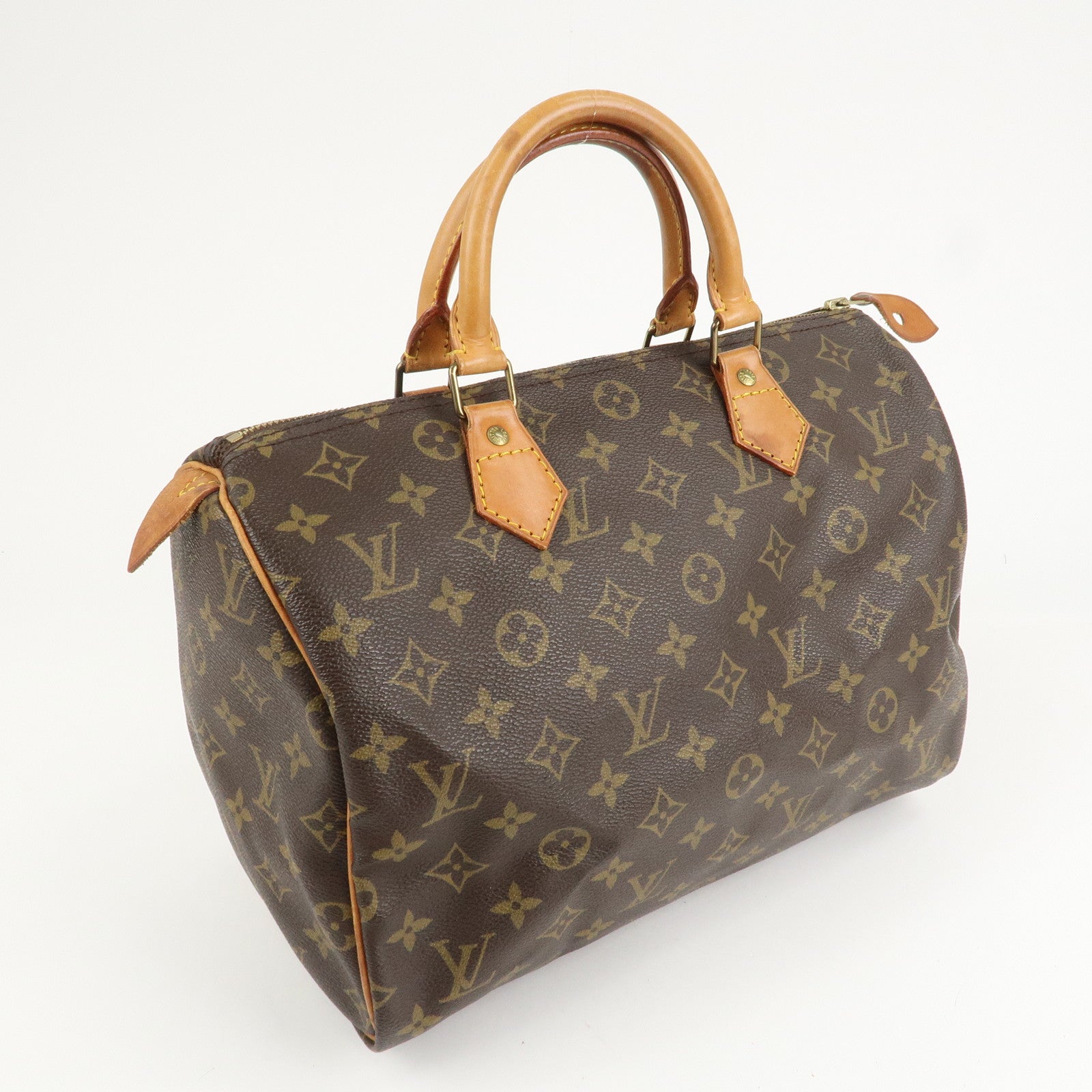 Louis Vuitton Monogram Speedy 30 Hand Bag Boston Bag M41526 Used