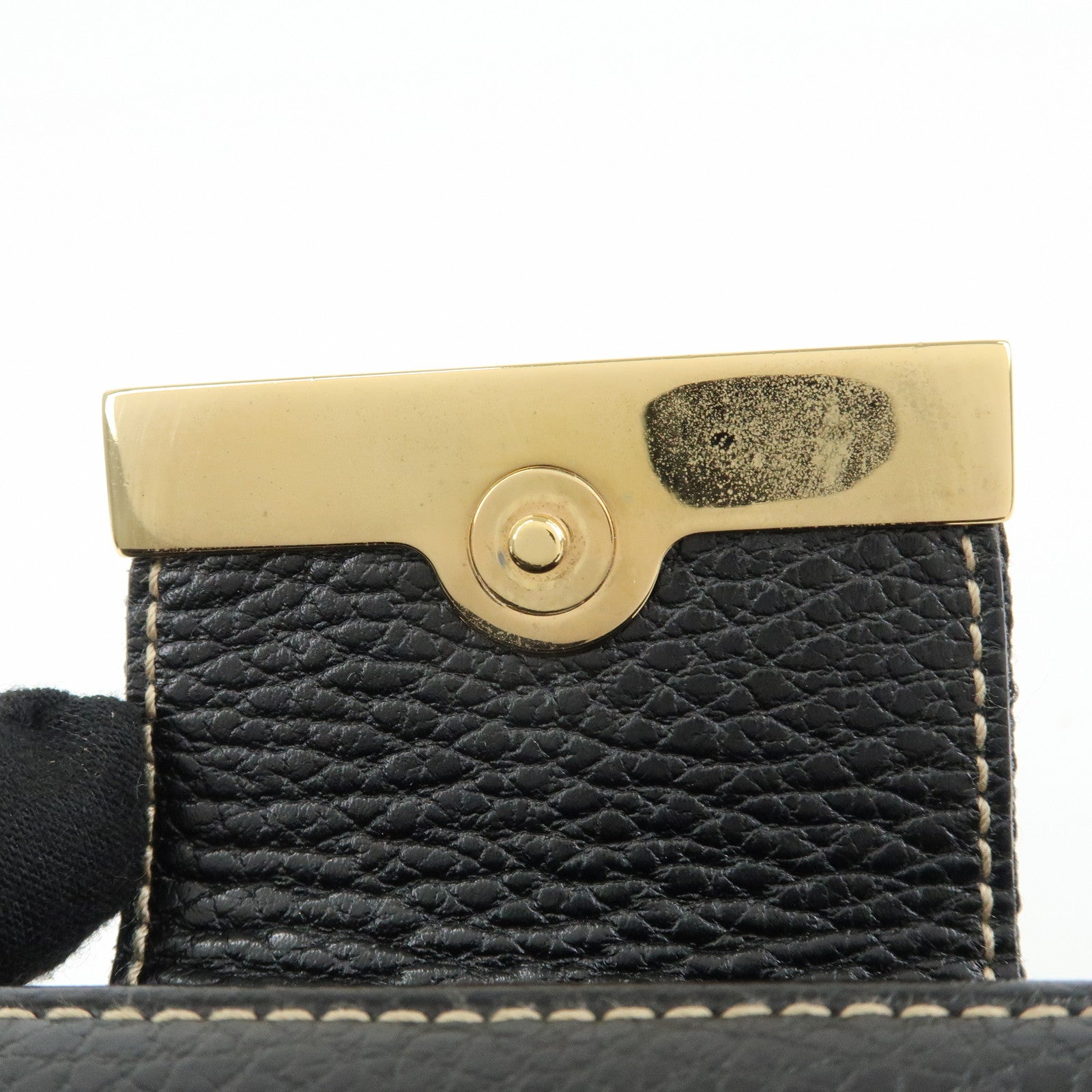 GUCCI Sherry Leather 6 Ring Key Case Key Holder Black 181673