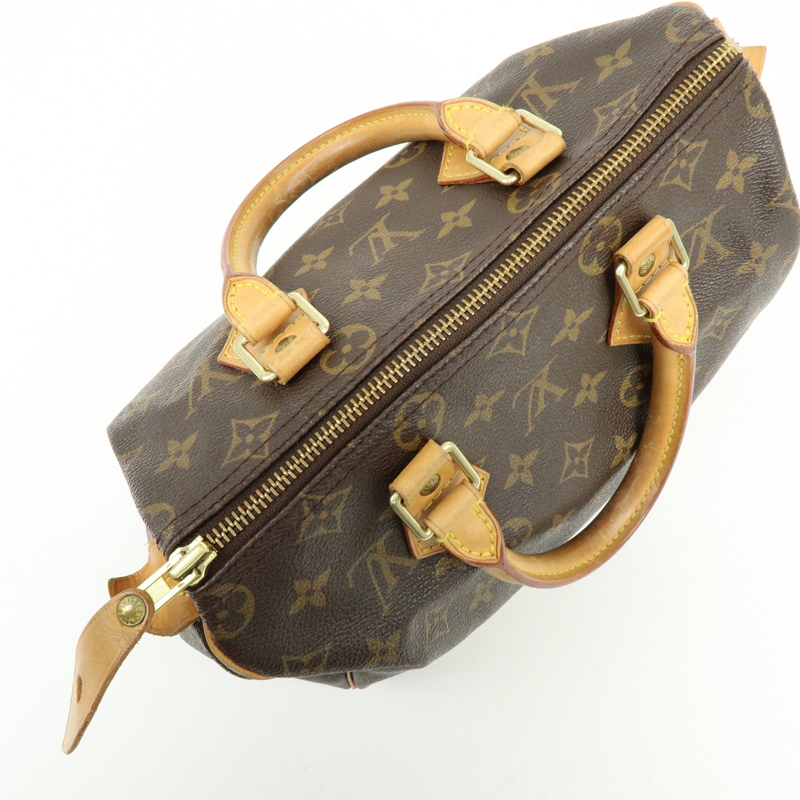 Louis Vuitton Monogram Speedy 25 Boston Bag Hand Bag Brown M41528