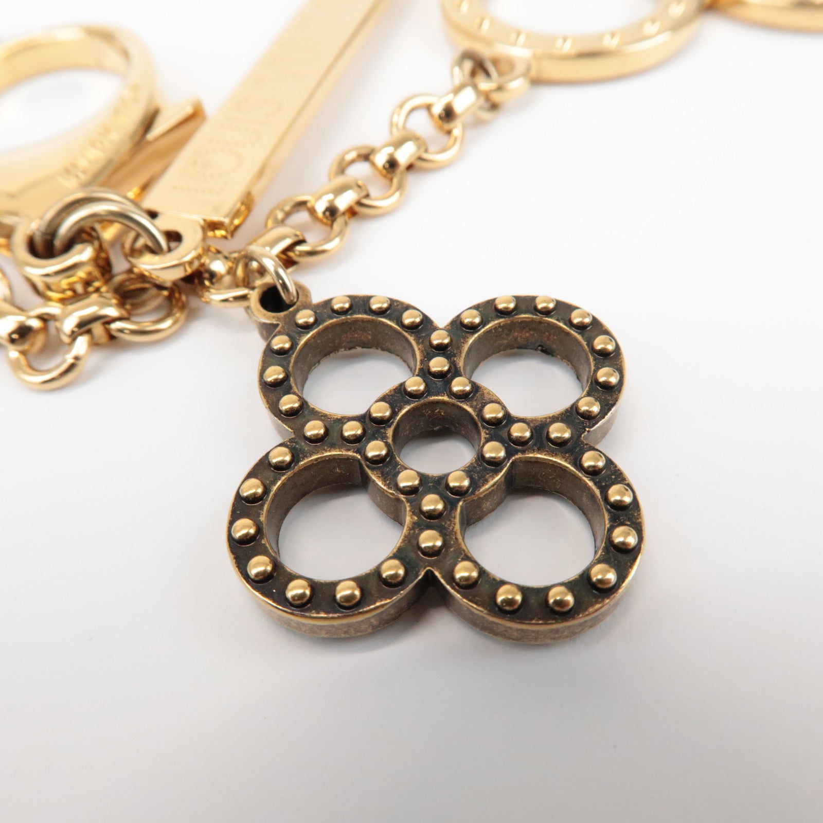 Louis Vuitton Bijoux Sac Tabage Bag Charm Gold Silver M65722