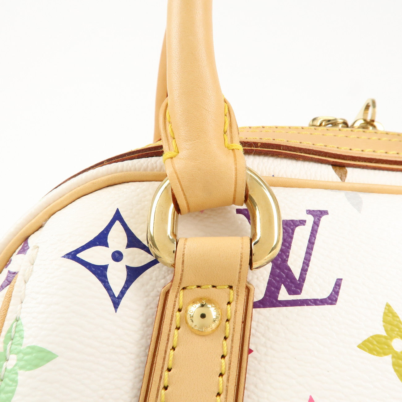Louis Vuitton Monogram Multicolor Priscilla Hand Bag Blanc M40096