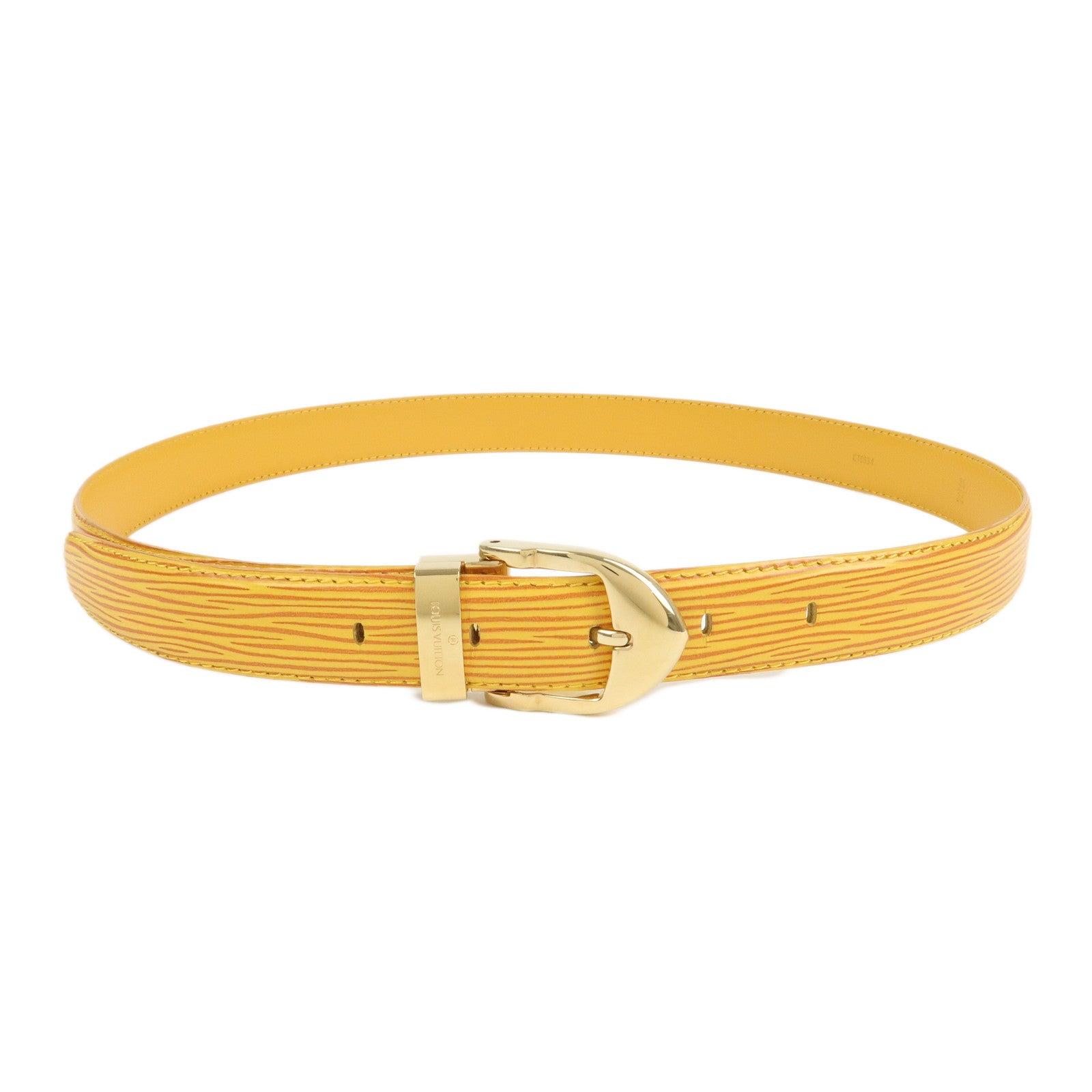 Louis Vuitton Epi Leather Ceinture Belt Tassili Yellow R10051