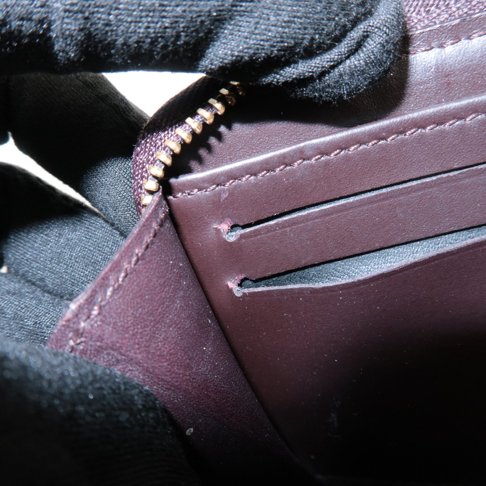 Louis Vuitton Monogram Vernis Zippy Coin Purse Amarante M93607 Used