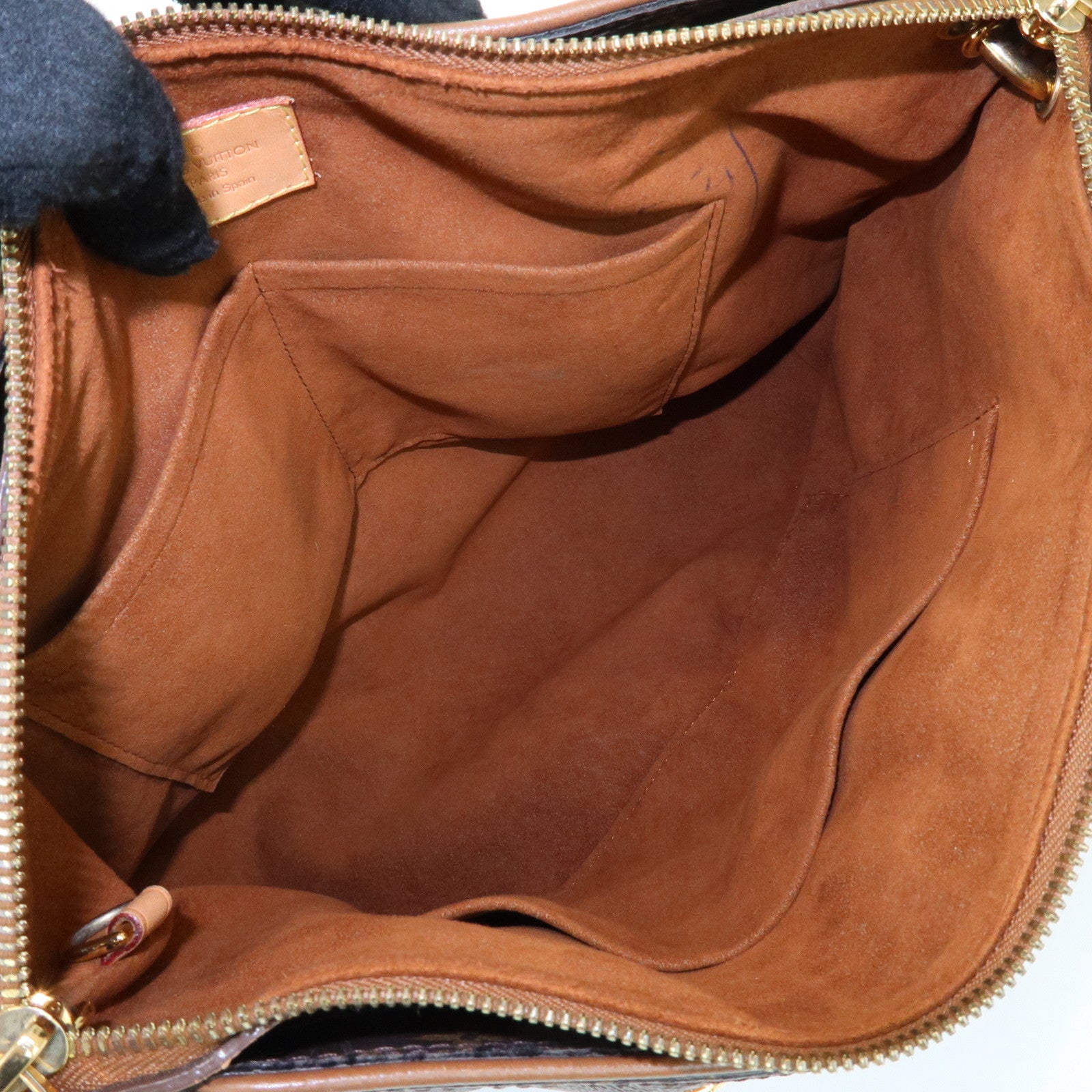 Louis Vuitton Monogram Pallas Hand Bag Shoulder Bag Avana M40907