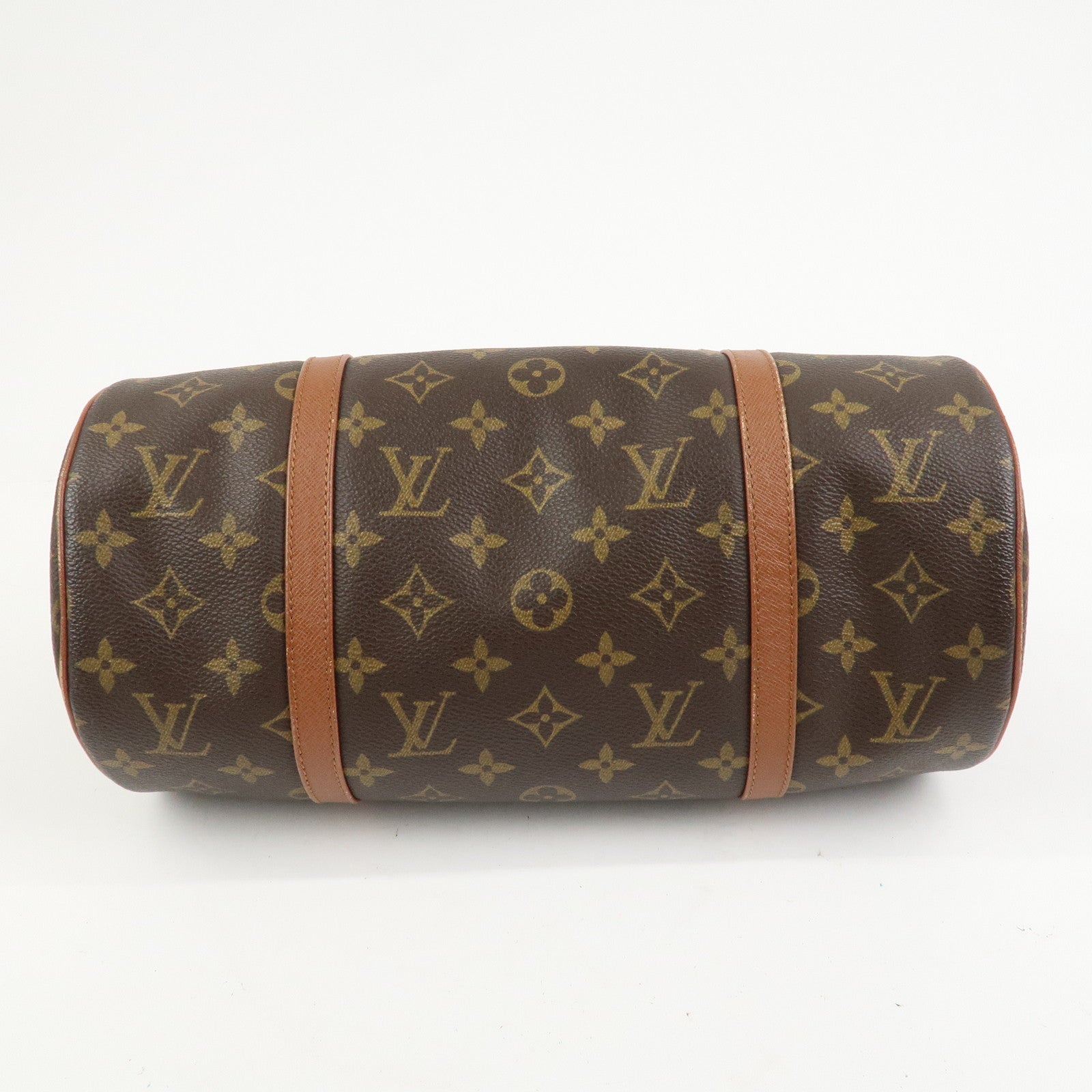 Louis Vuitton Monogram Papillon 30 Hand Bag Brown M51365