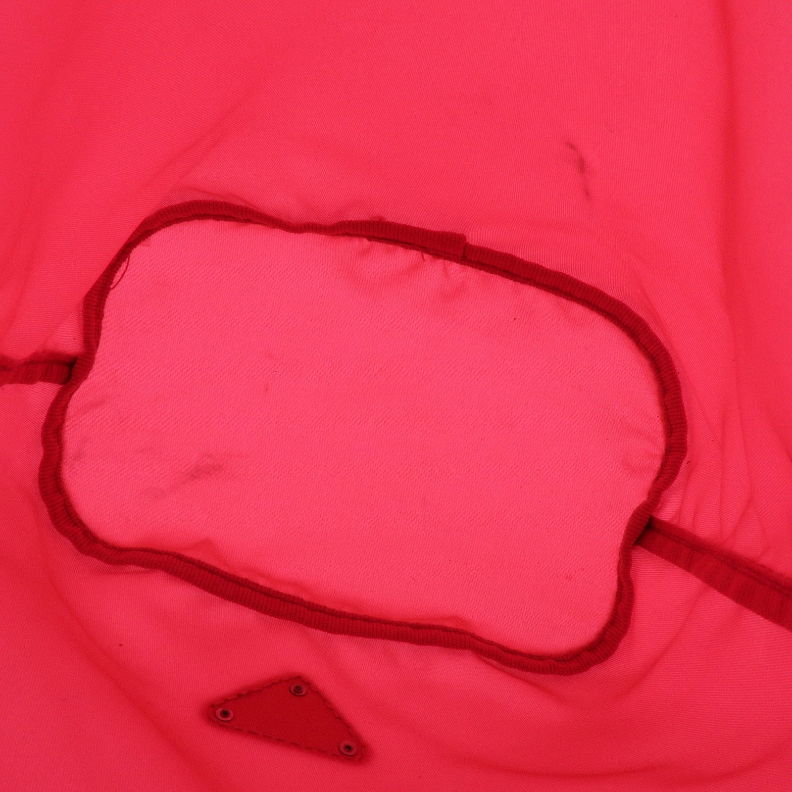 PRADA Triangle Logo Nylon Leather Drawstring Pouch Pink 1N0369