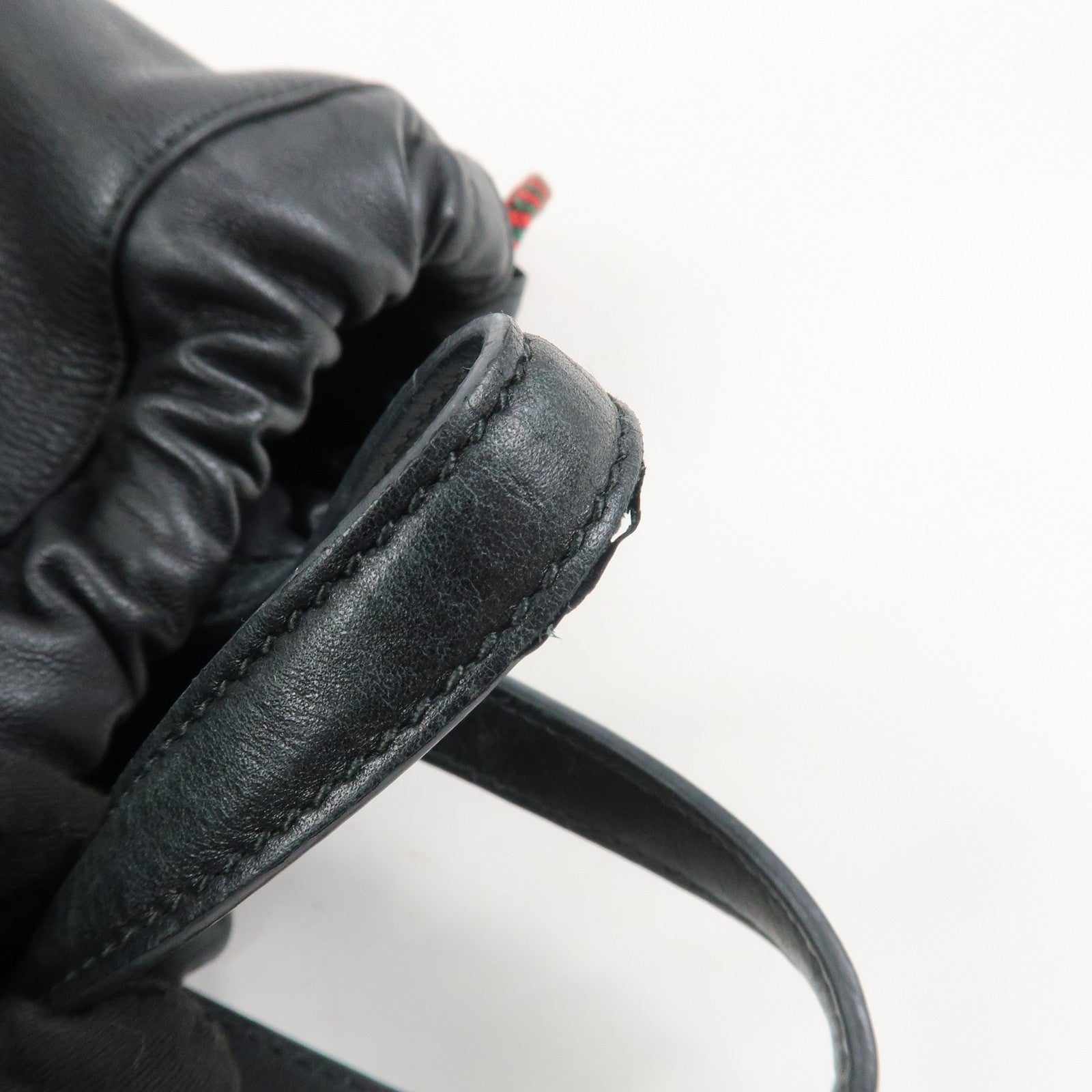 GUCCI Sherry Leather Backpack Rucksack Black 516639