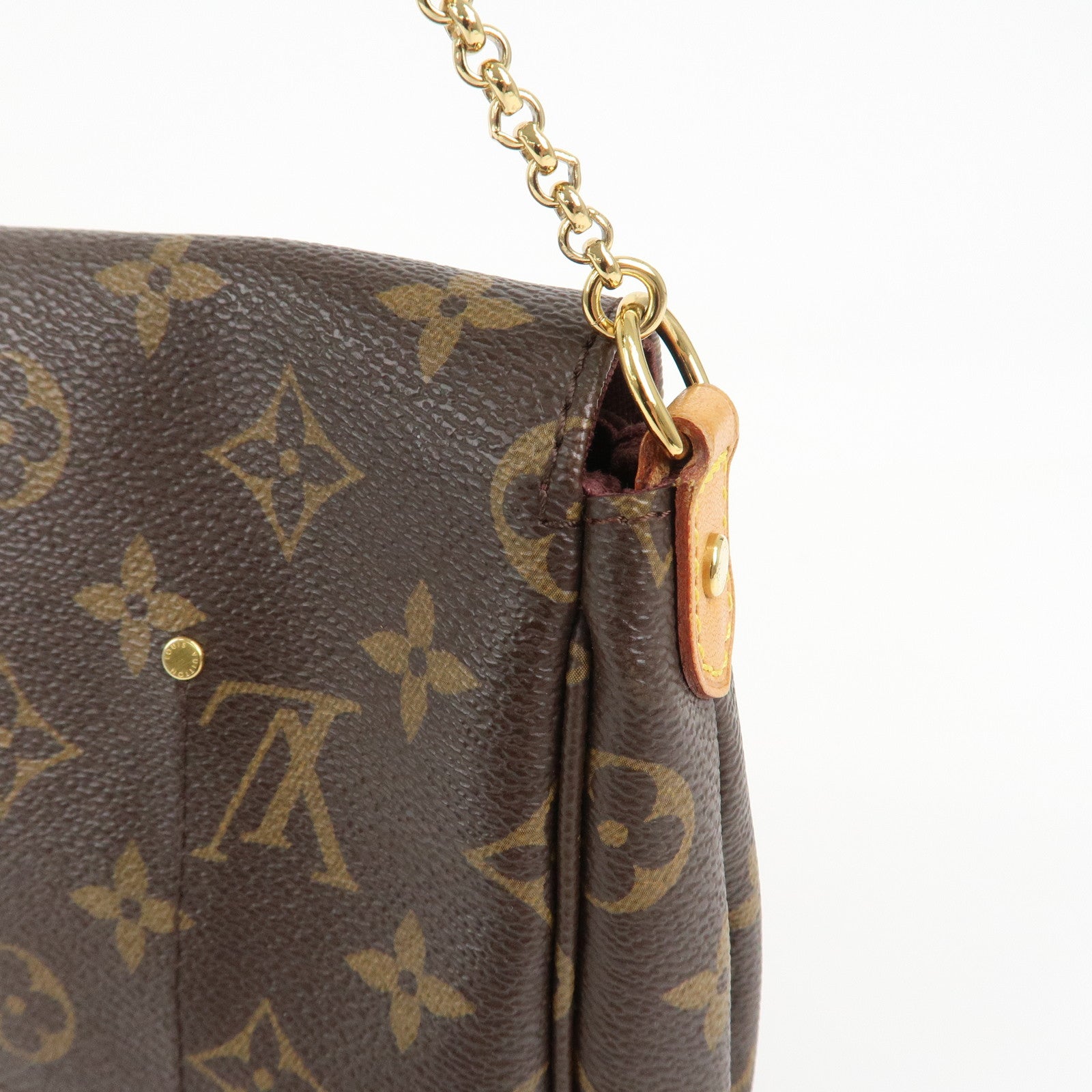 Louis Vuitton Monogram Favorite MM Shoulder Bag Brown M40718