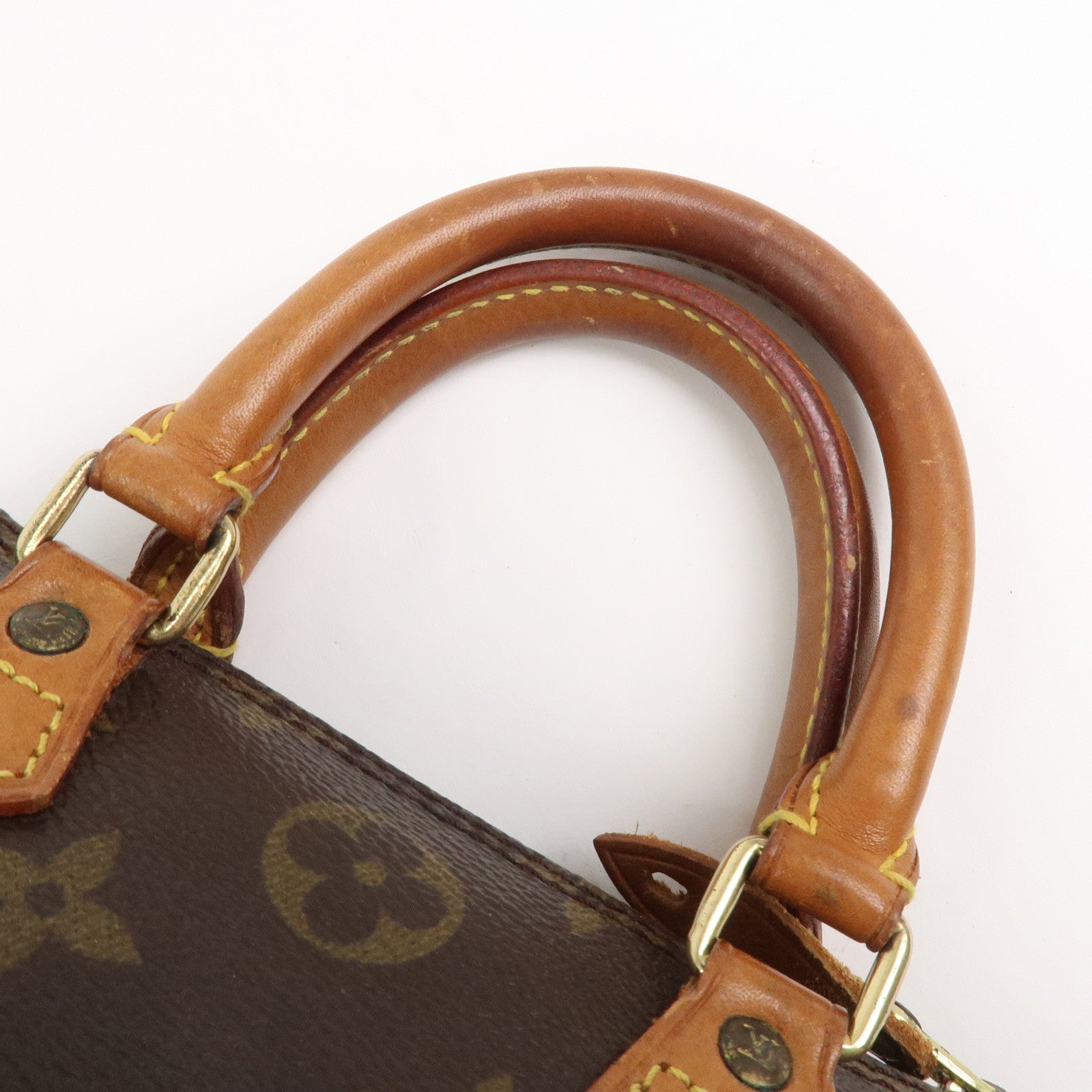 Louis Vuitton Monogram Mini Speedy Hand Bag Brown M41534