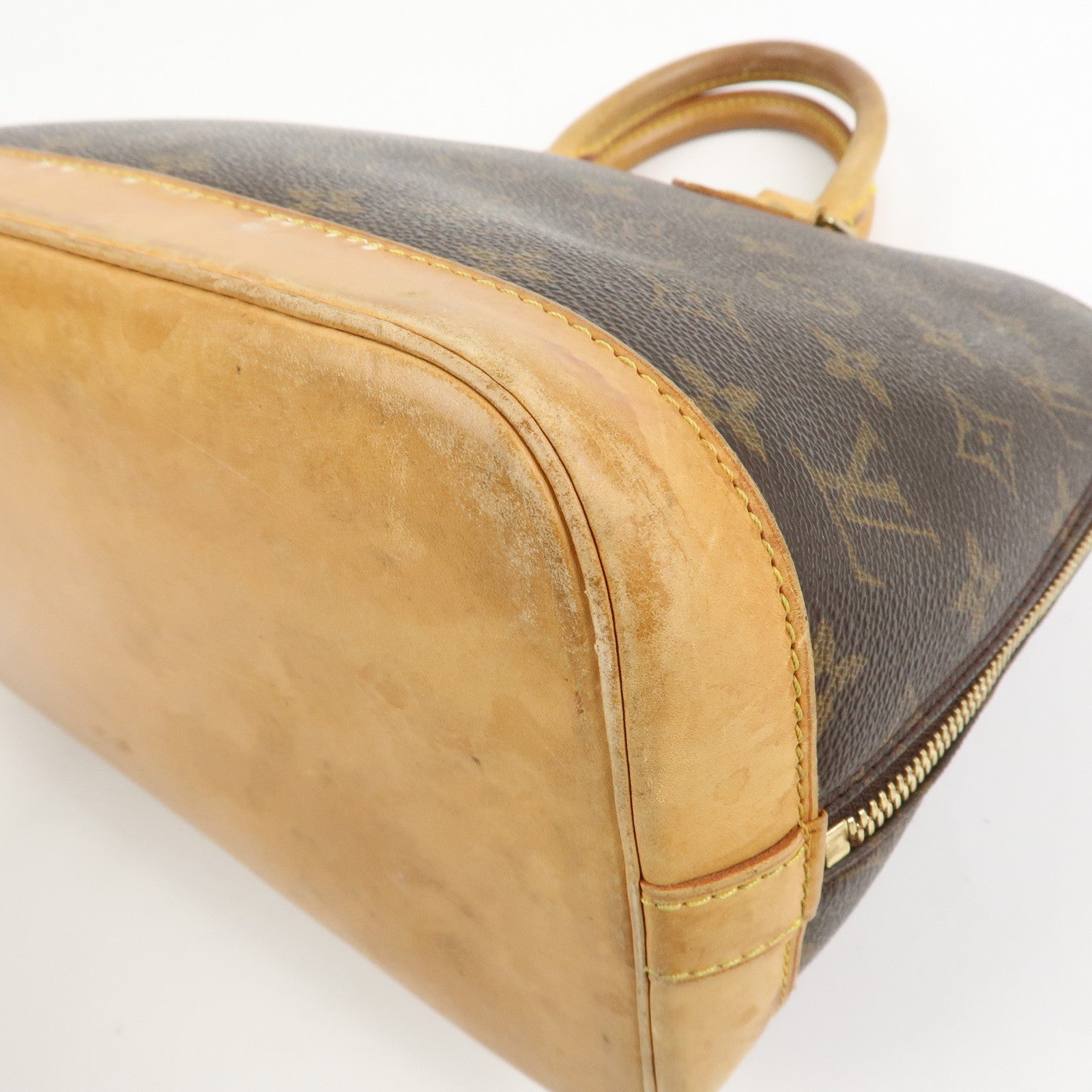 Louis Vuitton Monogram Canvas Alma Hand Bag Brown M51130