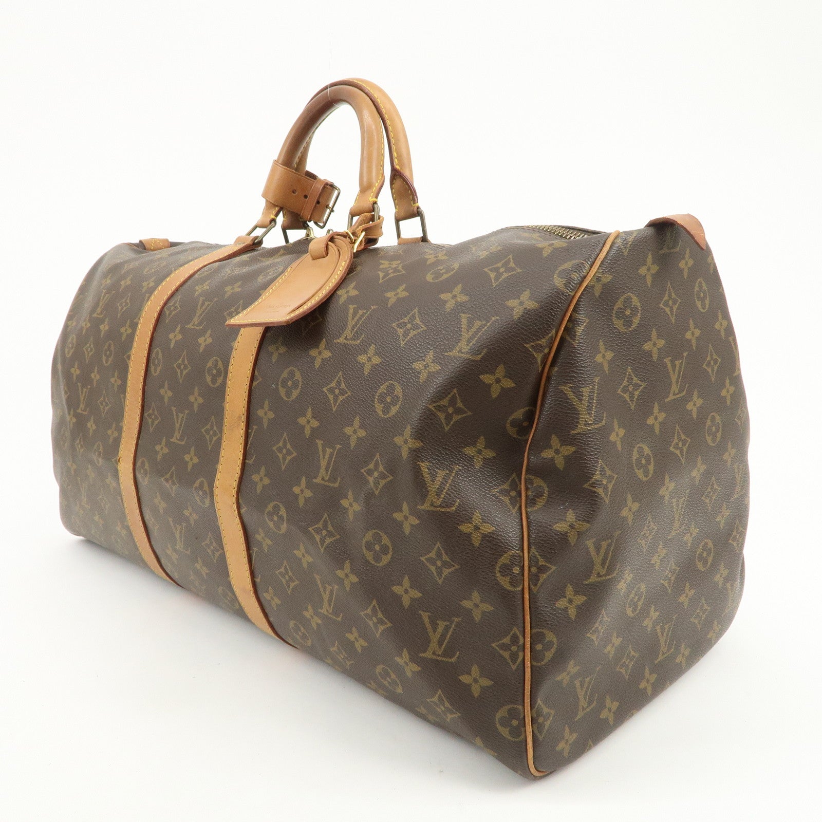 Louis Vuitton Monogram Keep All 55 Boston Bag Brown M41424